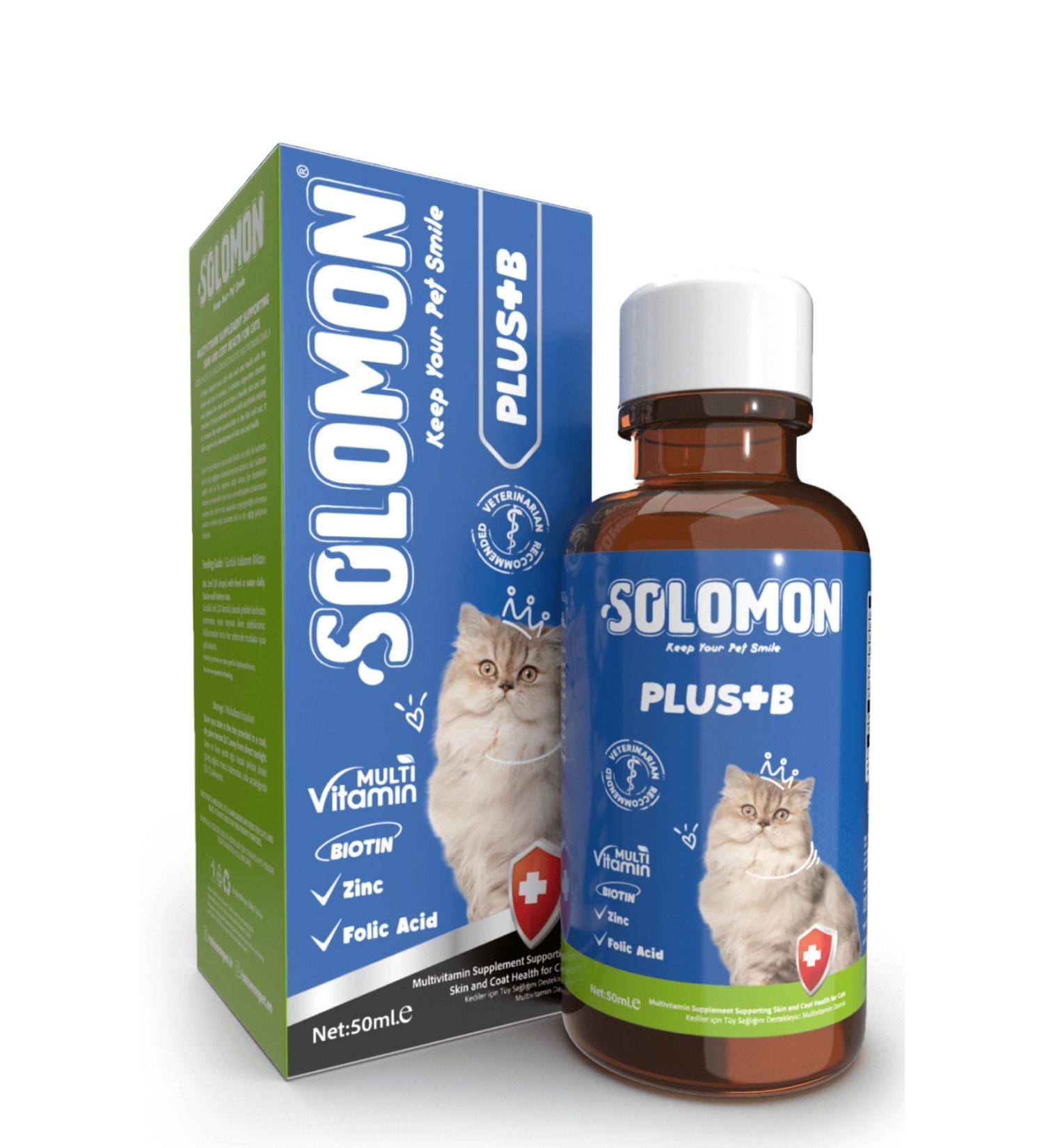 teknotrust Plus B 50 ml Multivitamin Drops for Cats to Support Hair Health