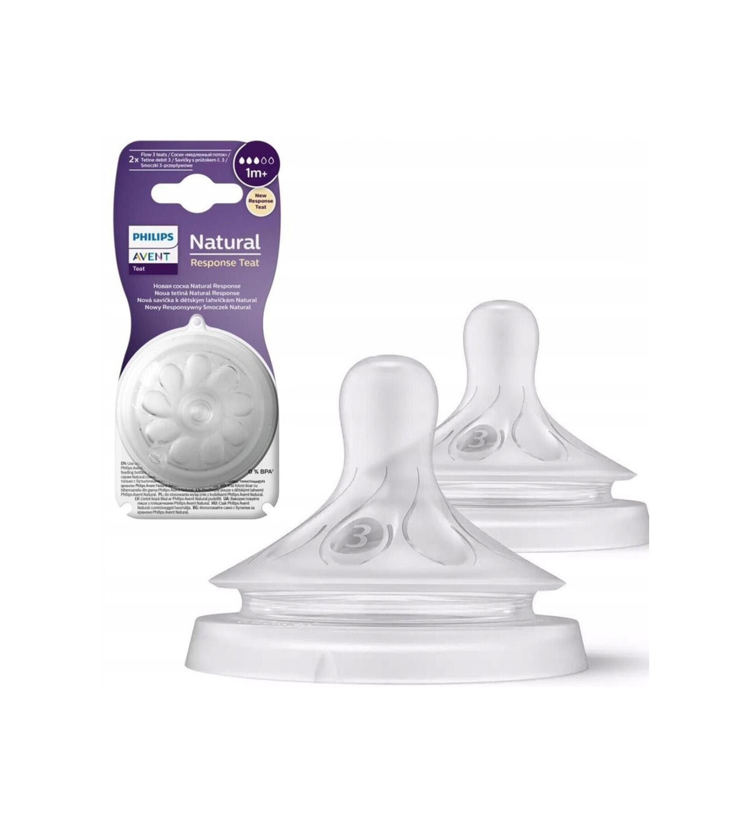 Philips Avent Natural Response 2-Piece Bottle Teat Size 3 1 Month+