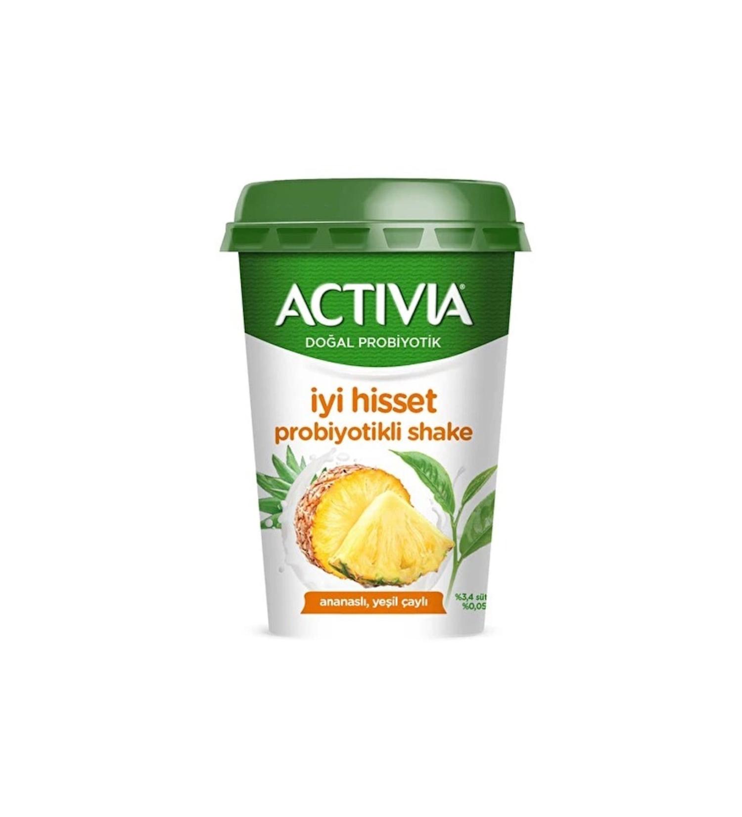 Danone Activia Probiotic Shake Pineapple Green Tea 200 ml 1 piece