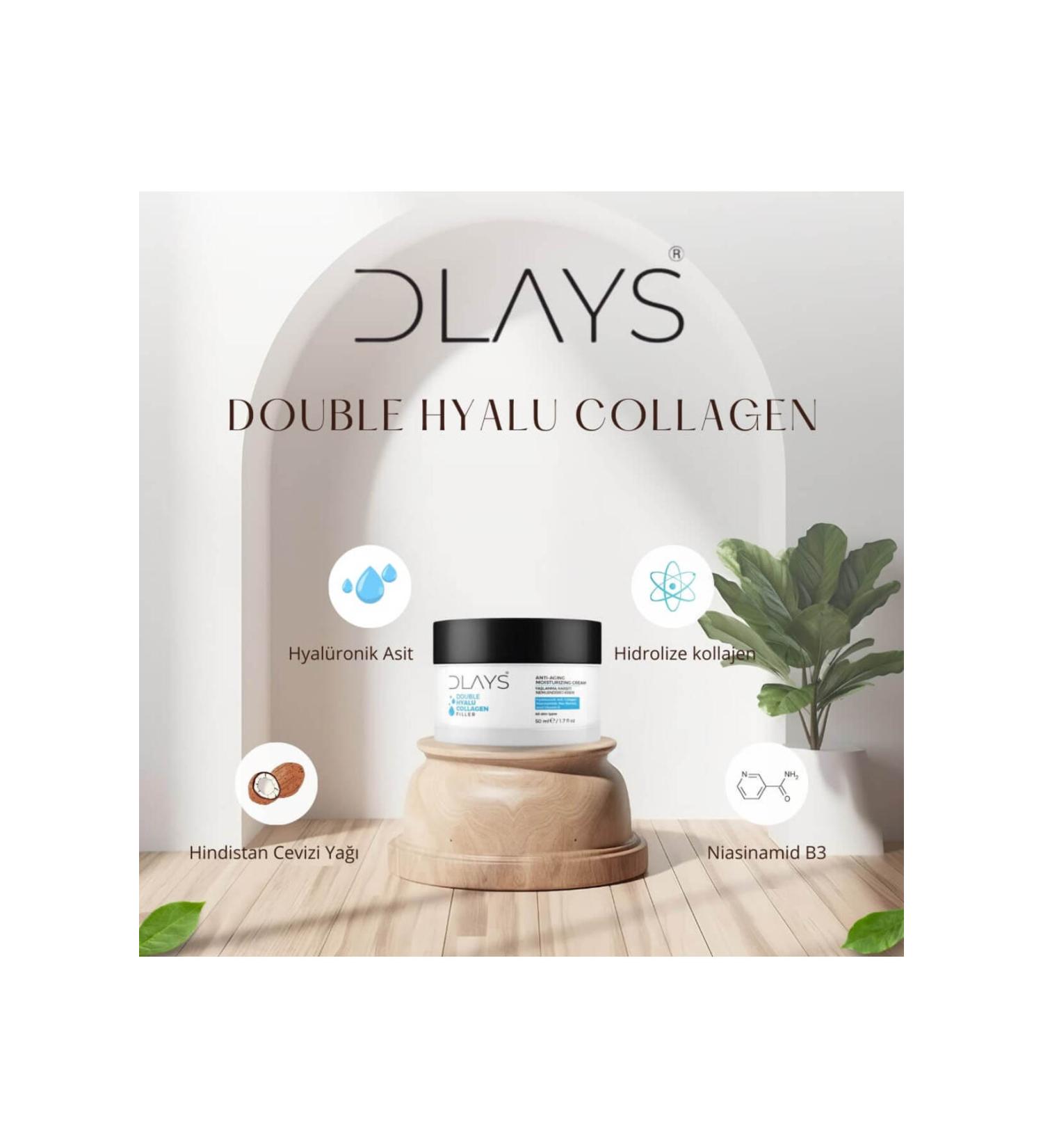 DLAYS Double Hyalu Collagen Filler Anti-Aging Moisturizer 50ml - Buy Online on GoSupps.com