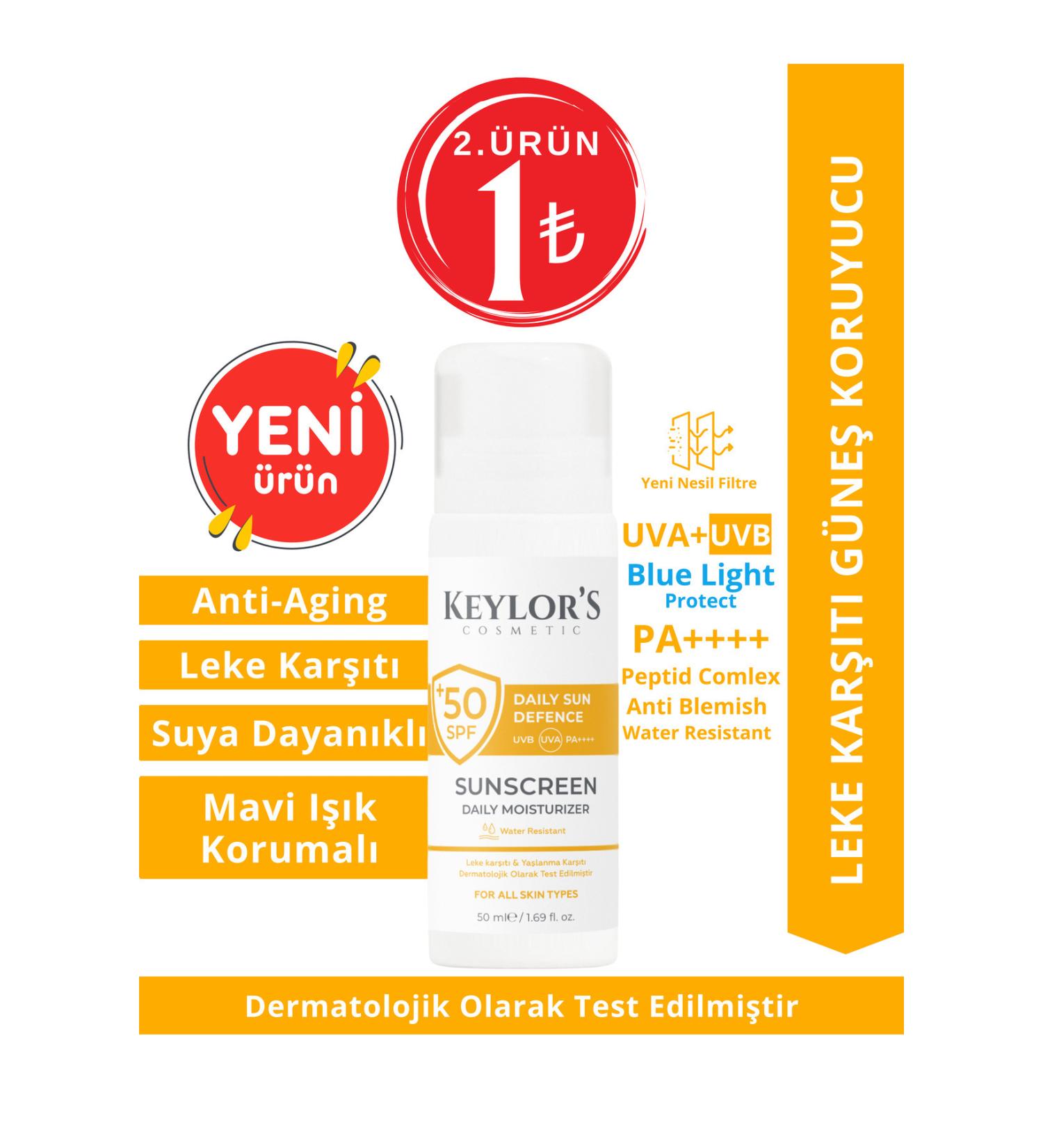 Keylor's Cosmetic Anti-Blemish & Anti-Aging Sunscreen Spf 50 Pa | Water Resistant Blue Light Protection - Buy Online on GoSupps.com