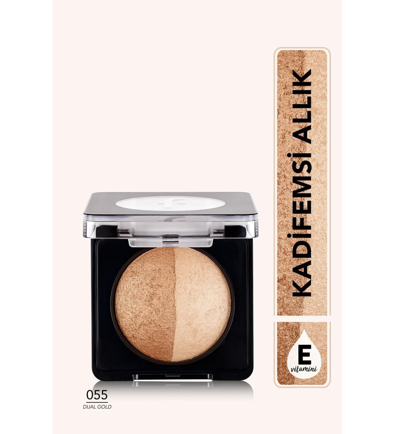 Flormar Illuminating Blush Disperses Without Leaving a Trace Skin Soft Texture-055 Dual Gold eleg.3291