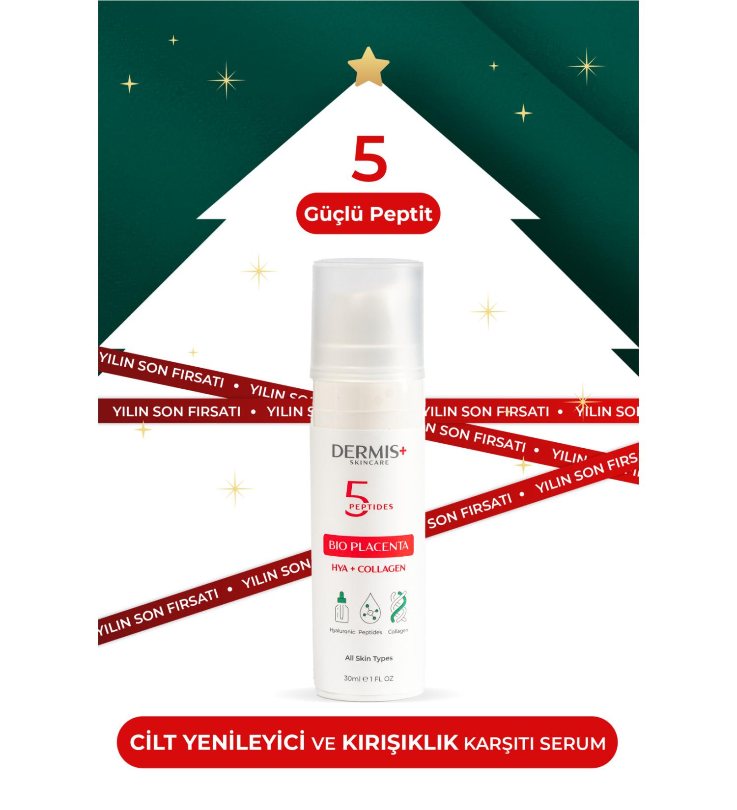 DERMIS PLUS Bioplacenta 5 Different Peptides Anti-Aging and Skin Rejuvenator Rejuvenating Serum - Buy Online on GoSupps.com