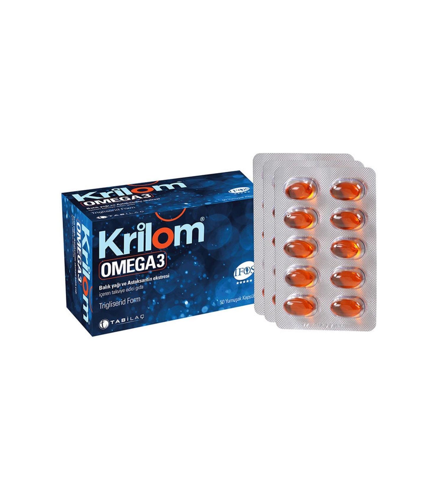 Krilom Omega-3 50 Softgels