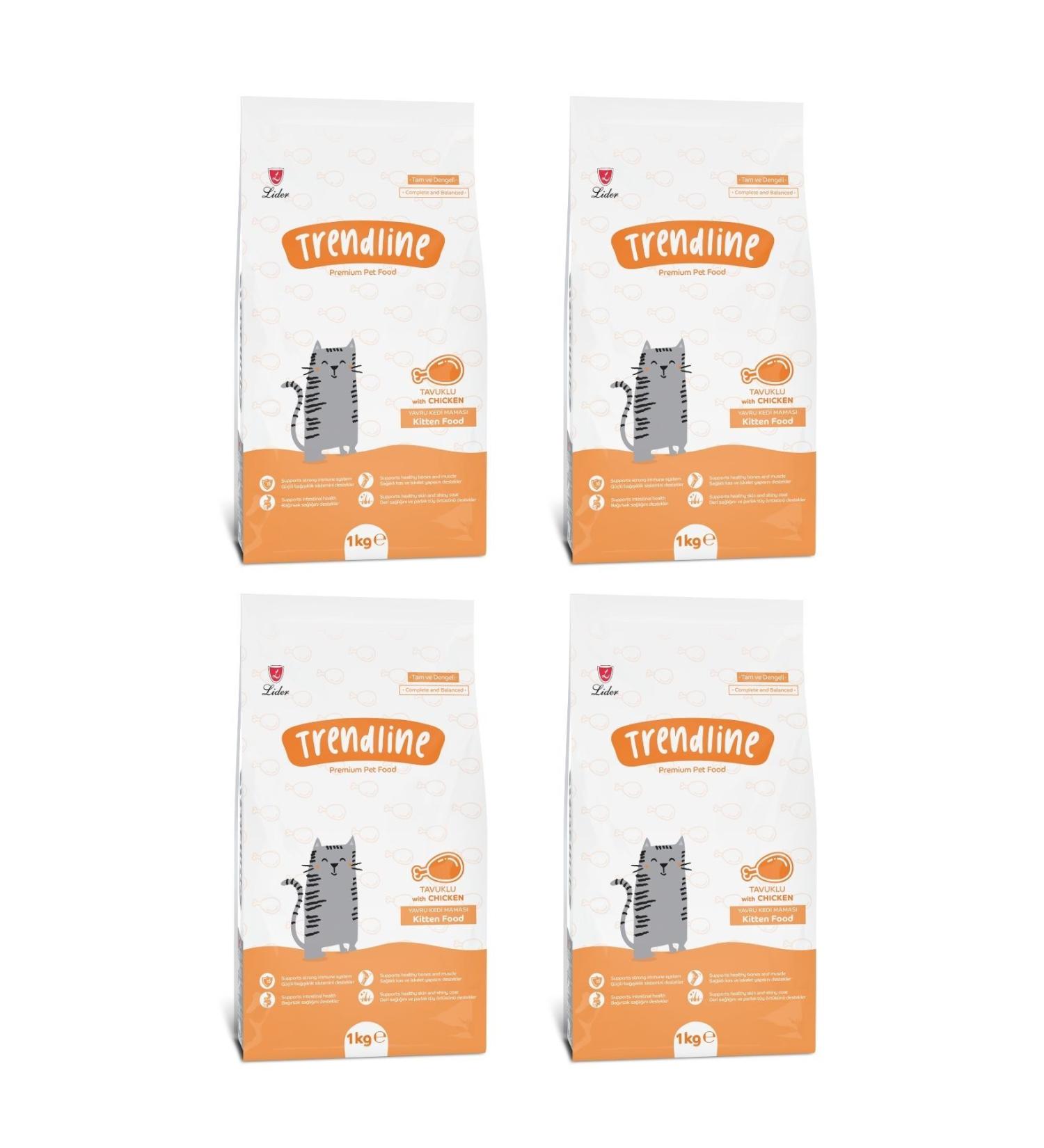 Trendline Kitten Kitten Food 1 kg X 4 Pieces