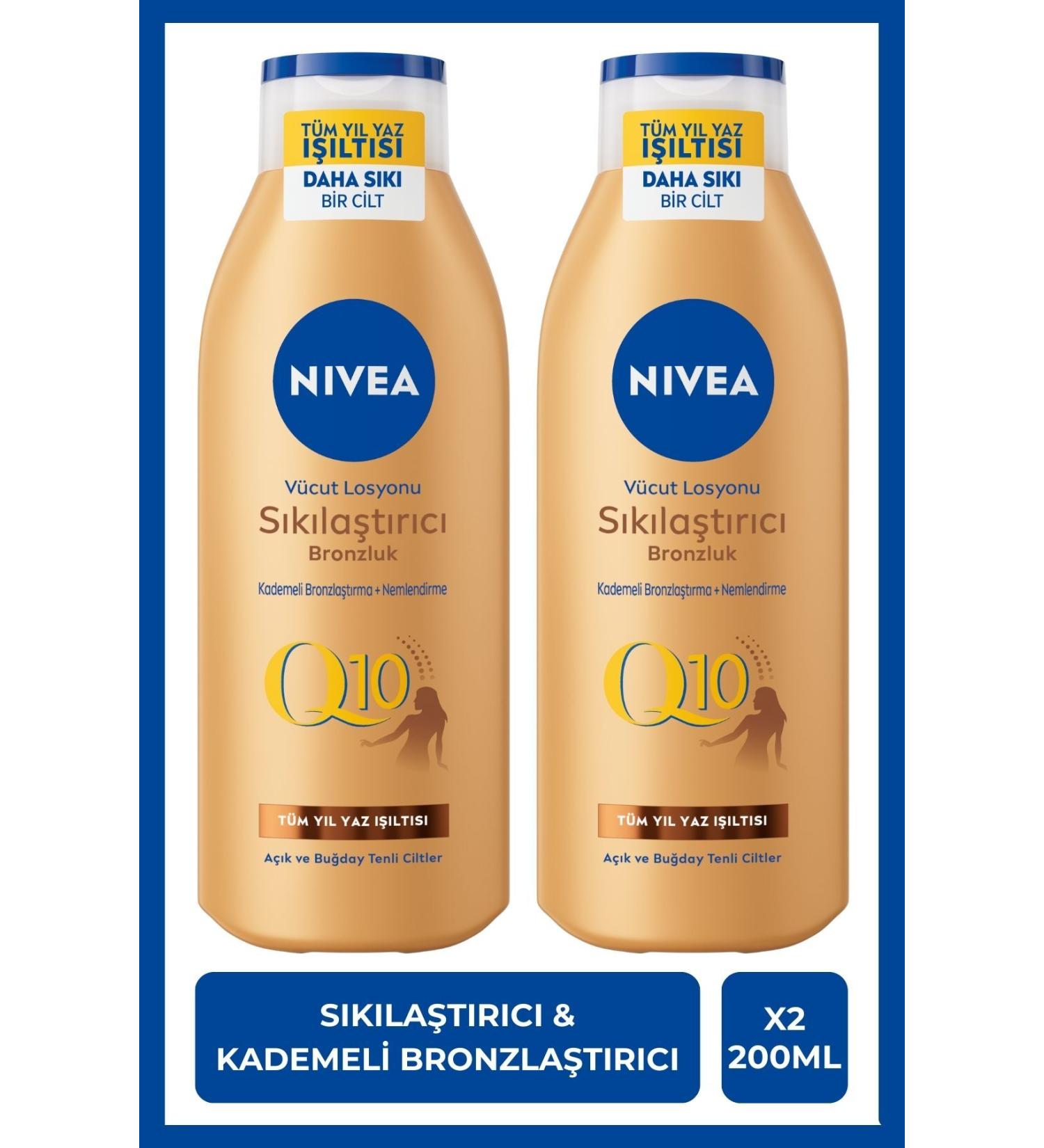 NIVEA Q10 Firming Bronzing Body Care Lotion 200ml Gradual Bronze Moisturizing X2 Pieces - Buy Online on GoSupps.com