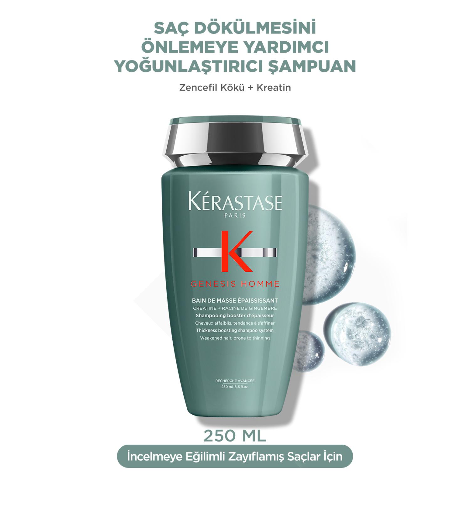 Kerastase Genesis Homme Bain De Masse Thickening Shampoo 250 ml - Buy Online on GoSupps.com