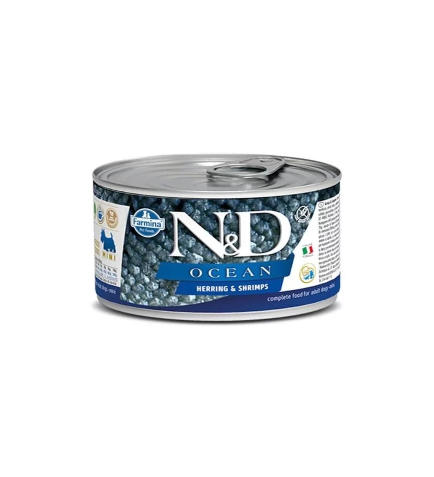 Your Manufacturer Nd Ocean Herring and Shrimp Canned Dog Food 140 Gr