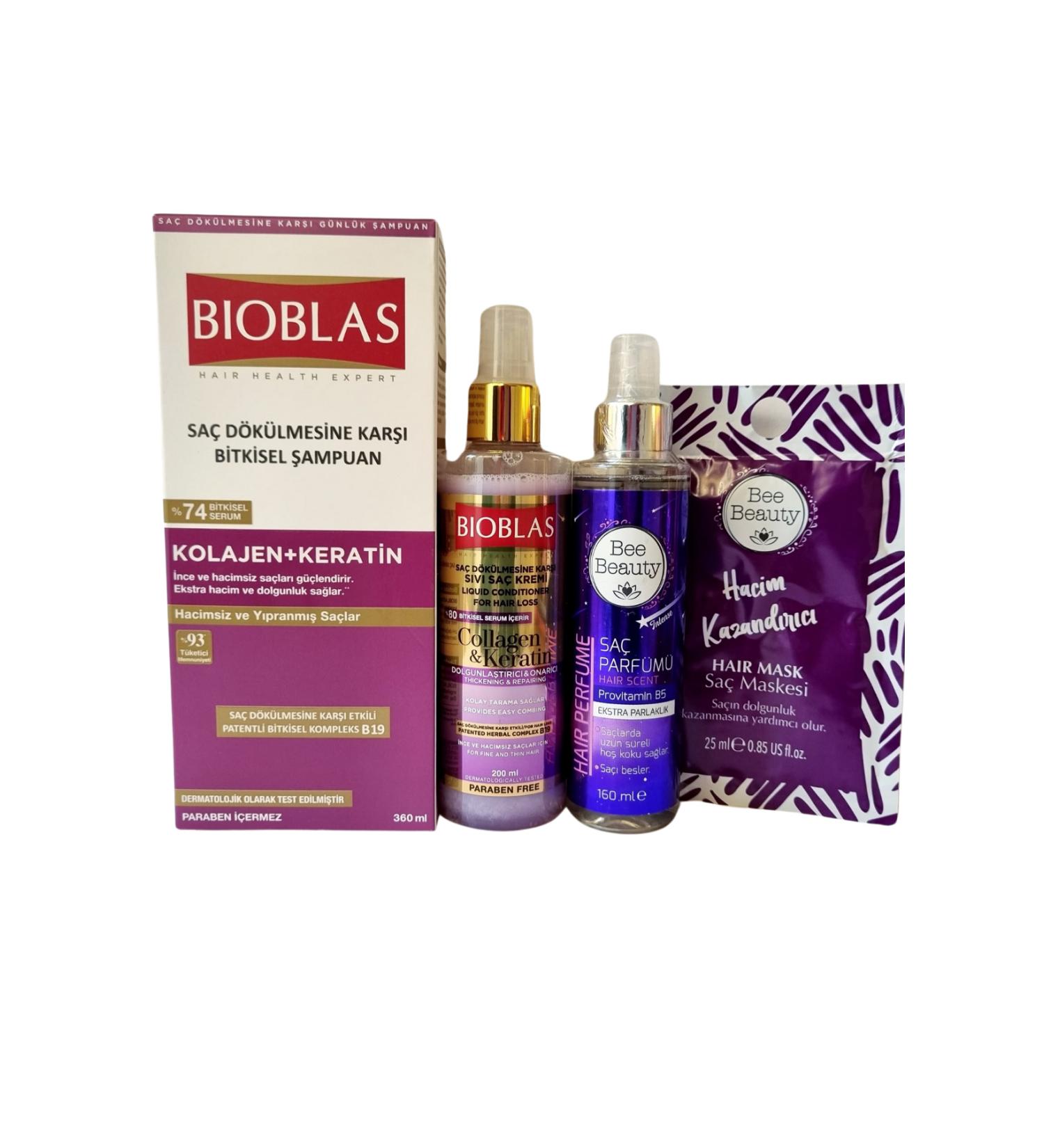 Bioblas Anti Hair Loss Volume Shampoo 360 ml Hair Care Set - Buy Online on GoSupps.com