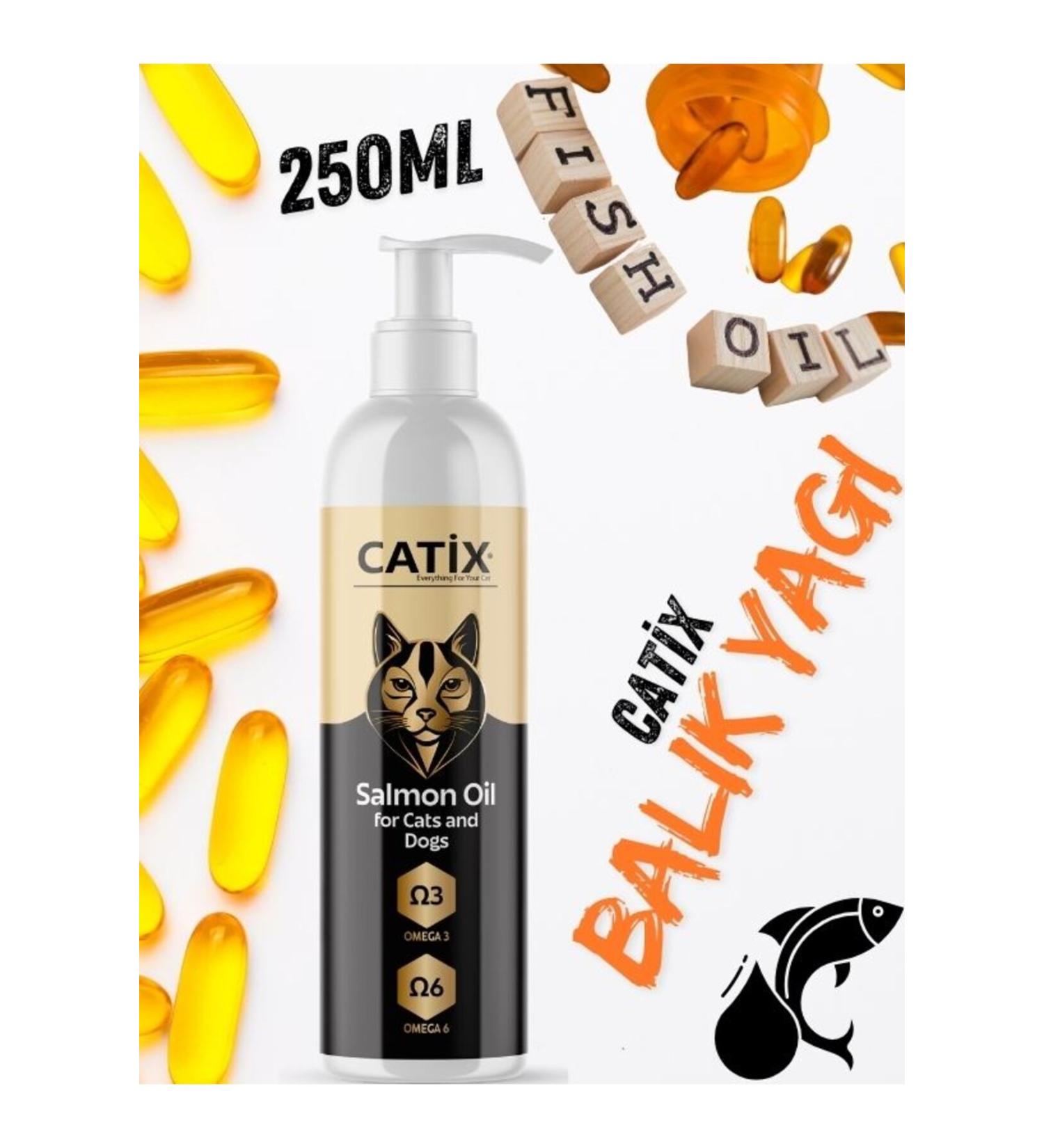 CATIX Fish Oil with Omega 3 and 6 | Hair and General Health Support for Cats and Dogs