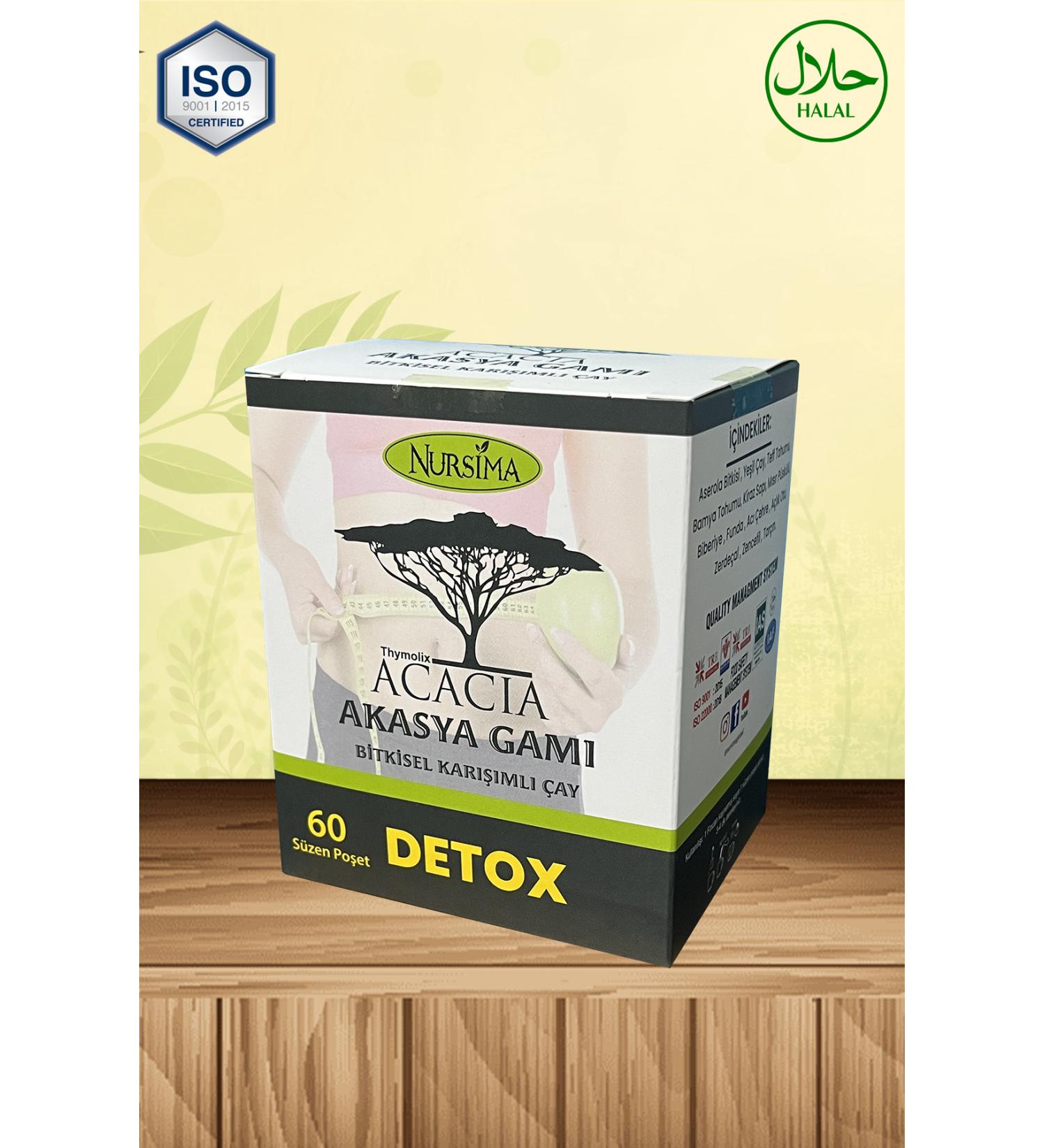 Nursima Acacia Acacia Gum Detox Tea 60 Filtering Bags