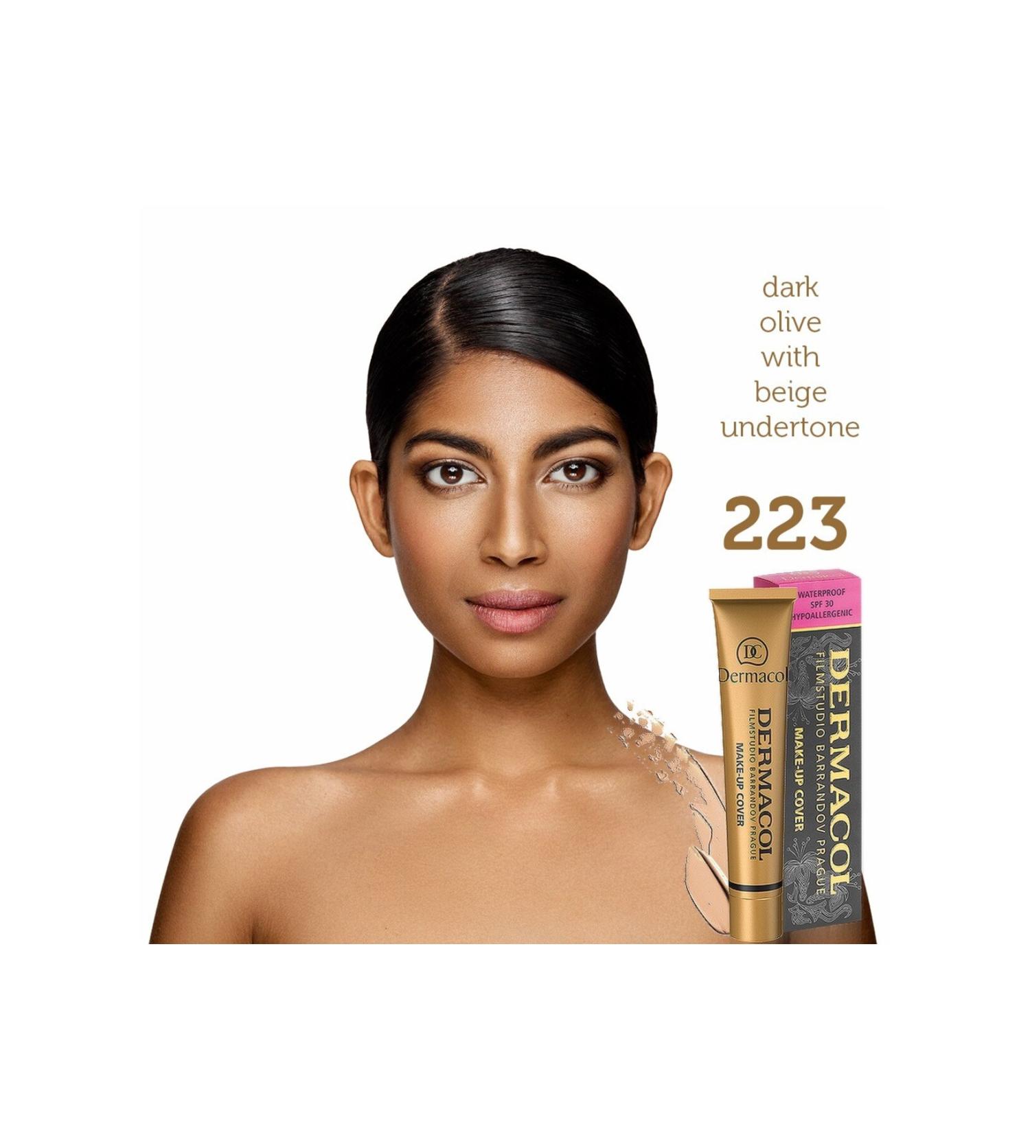 Dermacol Make Up Cover Foundation-223 Long-Lasting Waterproof Full Coverage Liquid Foundation - Buy Online on GoSupps.com