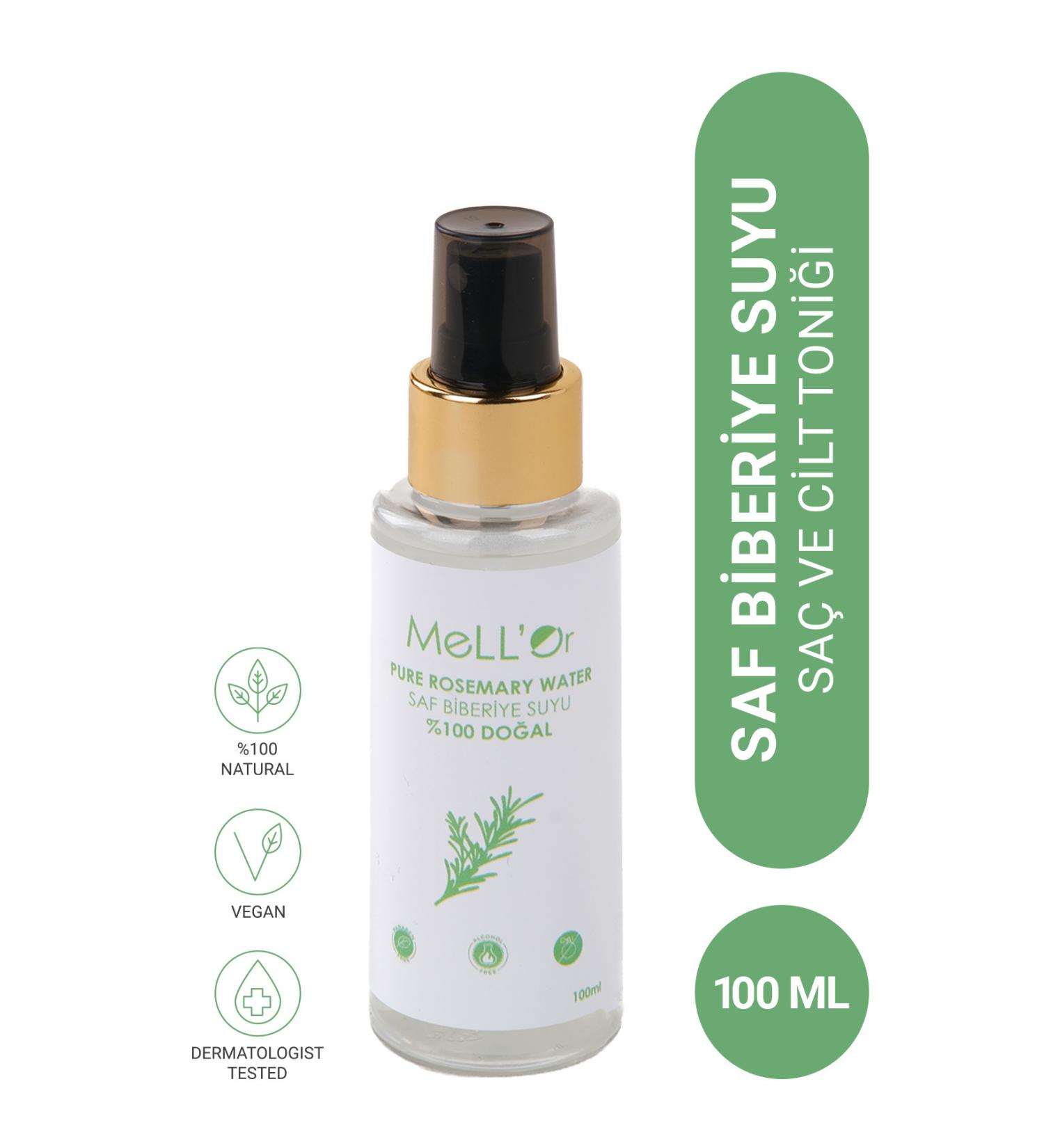 MELLOR Mell'or 0 Natural Rosemary Water Fast Hair Growth Anti-Loss and Skin Tonic 100 ml