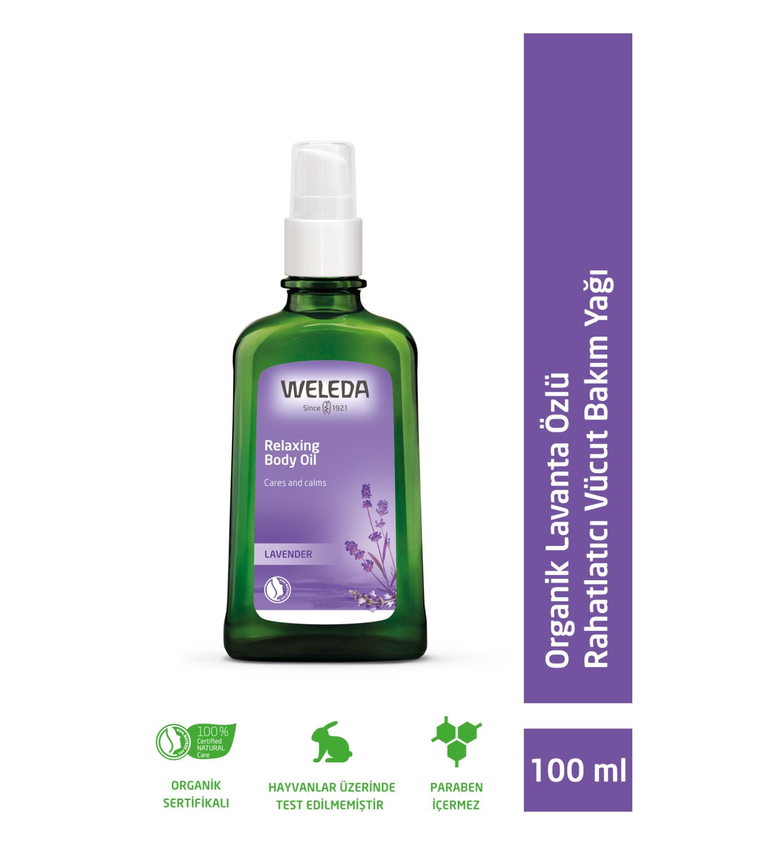 Weleda Organic Lavender Relaxing Body Care Oil 100ml - Buy Online on GoSupps.com