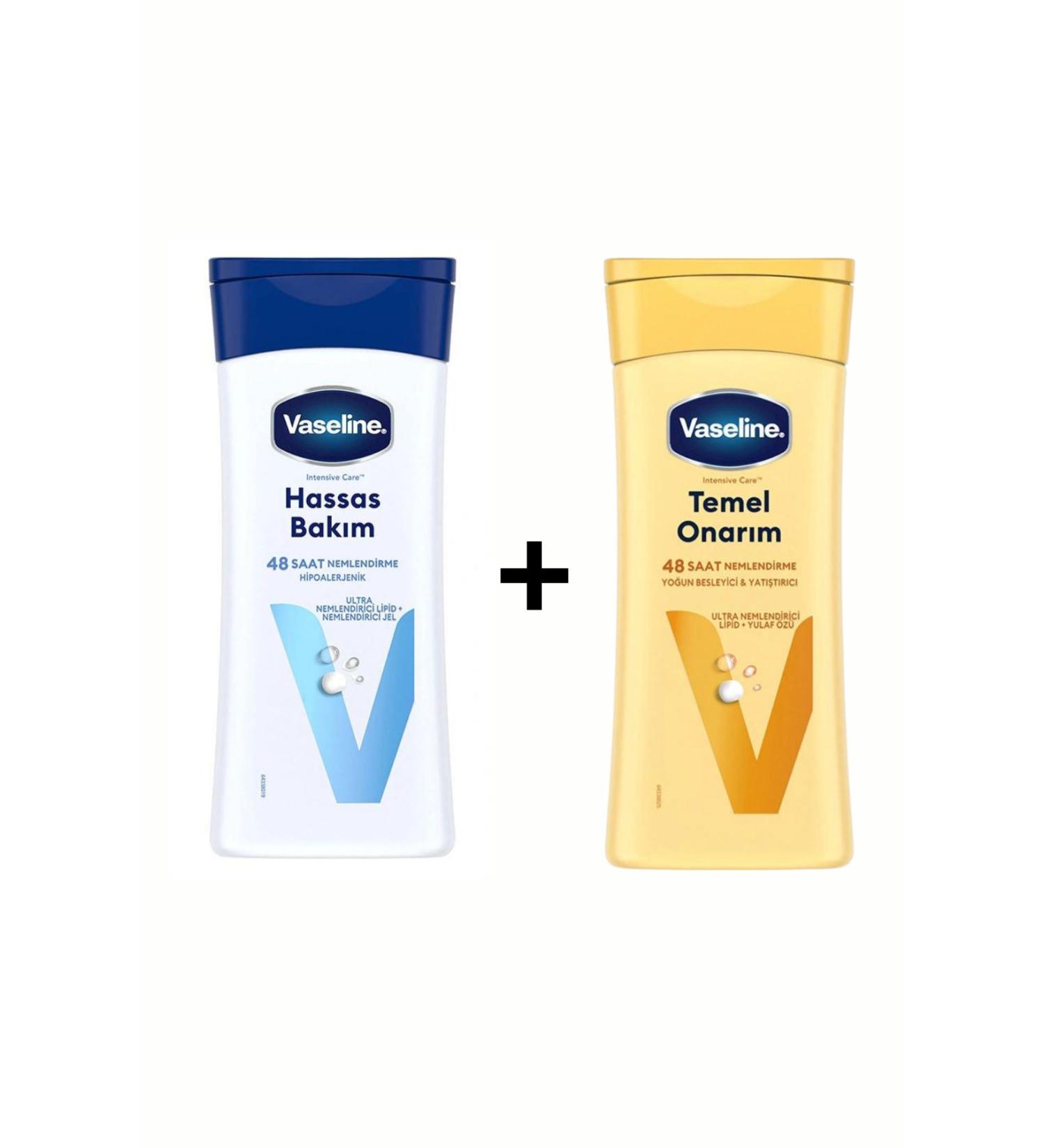 Vaseline Body Lotion Essential Repair For Dry Skin 200 ml And Sensitive Care Dry Very Dry And Sensitive