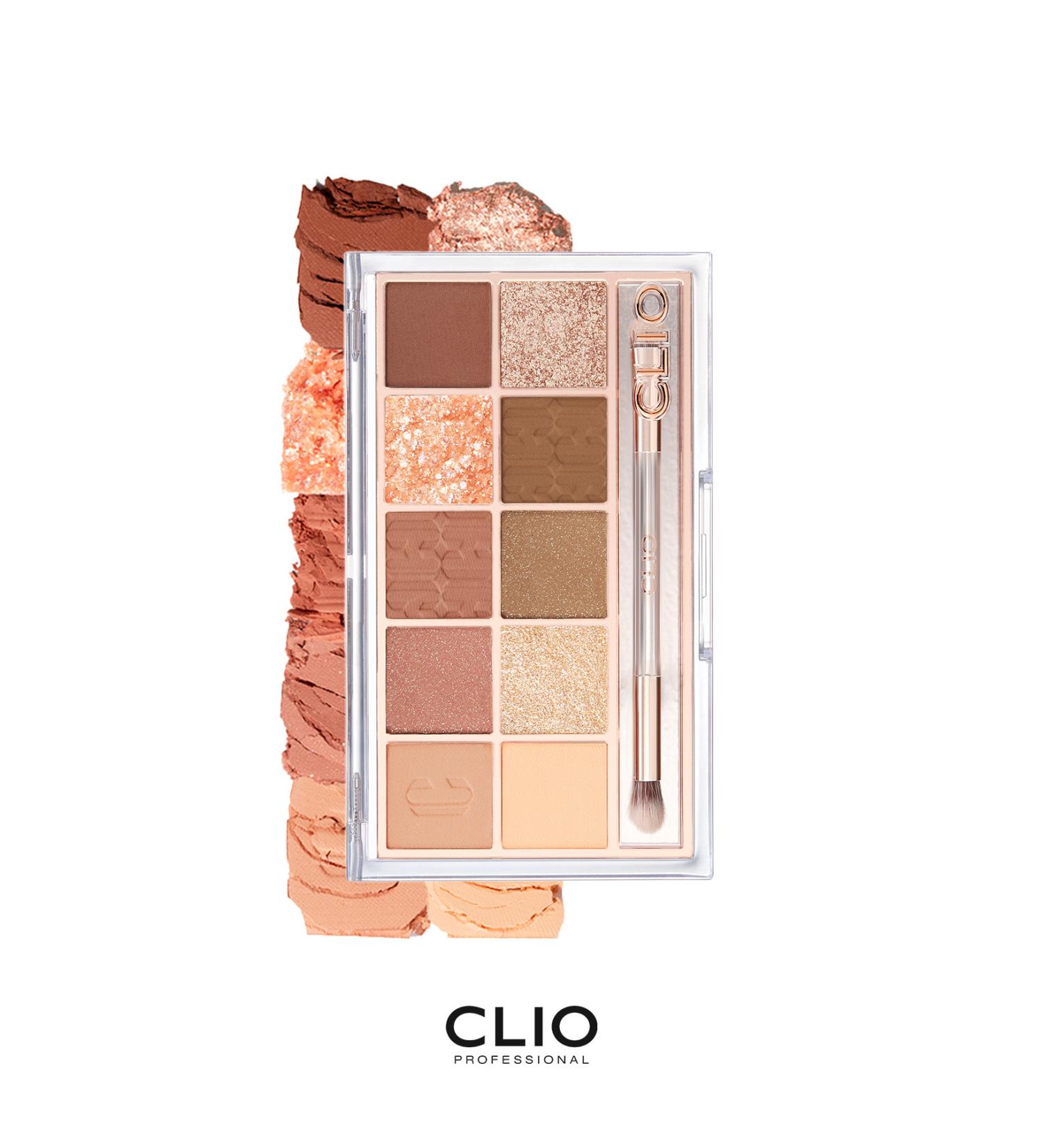 CLIO Eye-Catching Colors Intensely Pigmented Eyeshadow Palette Clio Pro Eye Palette(12Autumn Breeze in Seoul Forest) - Buy Online on GoSupps.com