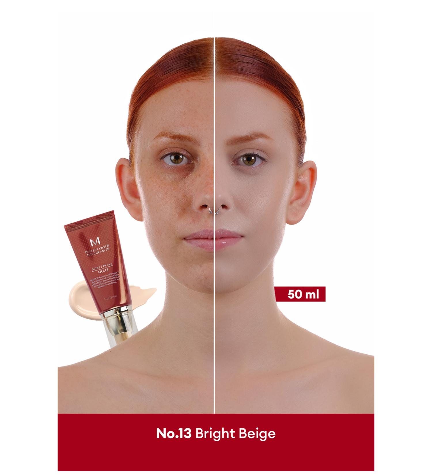 Missha Perfect Cover Multifunctional M Perfect Cover BB Cream Ex SPF42/PA+++ No.13 (50ml) - Buy Online on GoSupps.com