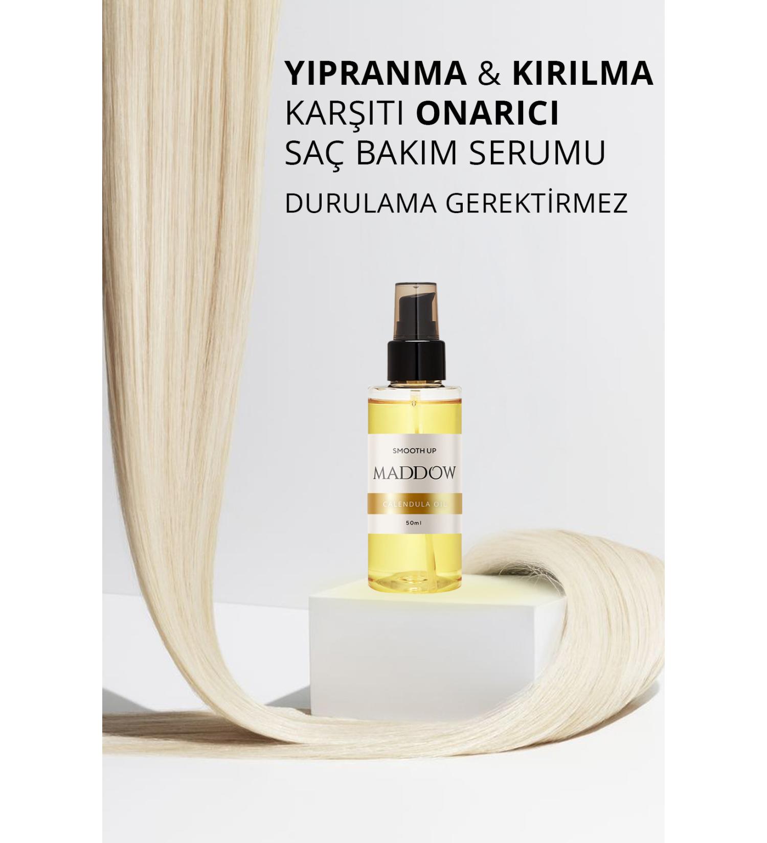 Maddow Cosmetics Calendula Oil Hair Care Oil for Damaged Hair Anti-frizz and Repair Care Serum - Buy Online on GoSupps.com