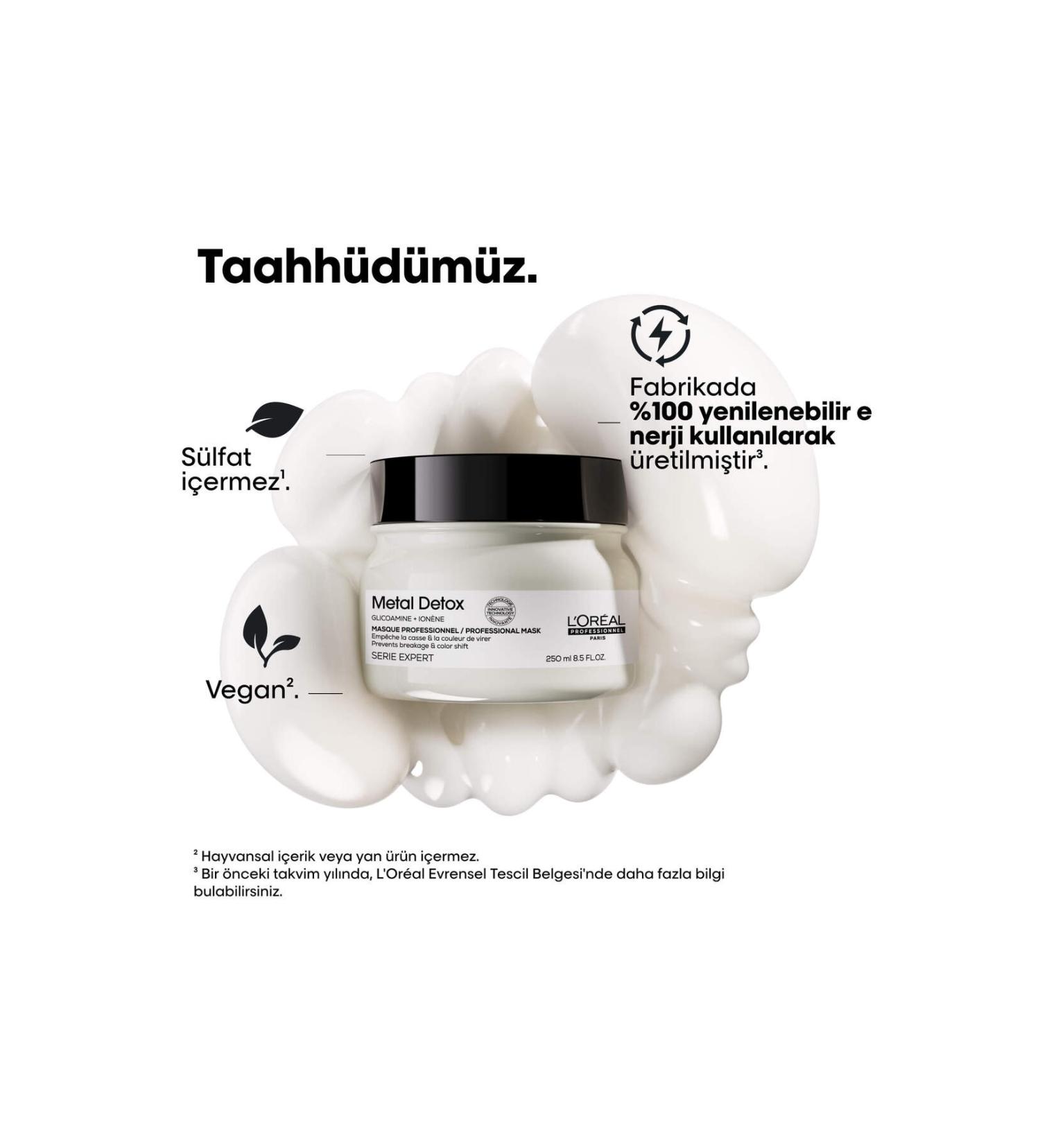 L'Oreal Professionnel METAL DETOX HAIR MASK 250 ml L'Oreal Professionnel - Sulfate-Free Metal Additive Protective Mask-VC86D