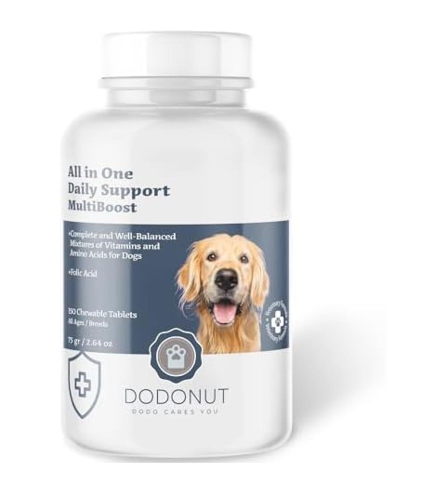 Furlo Dodonut MultiBoost Dog Multivitamin and Amino Acid Nutritional Supplement 150 Tablets