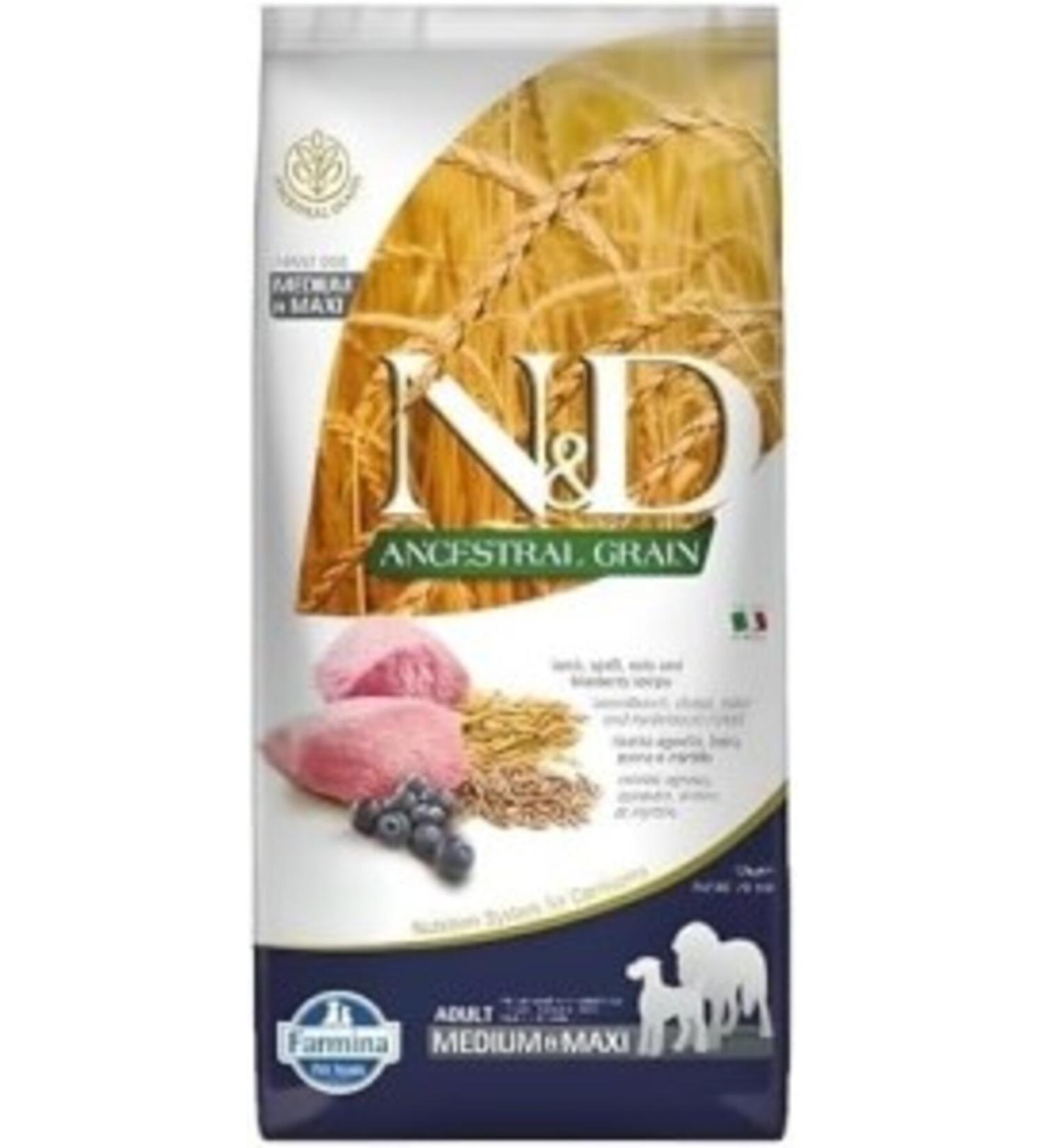 N & D ND Low Grain Lamb Medium Maxi Adult Dog Food 12 Kg