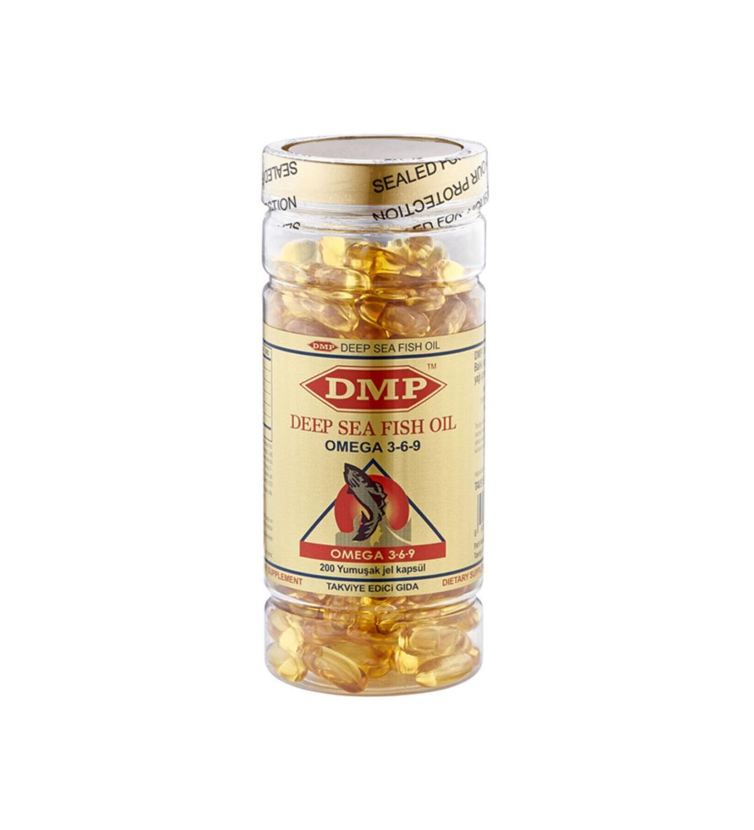 DMP Omega 3-6-9 Fish Oil 1000 Mg 200 Softgel - Buy Online on GoSupps.com