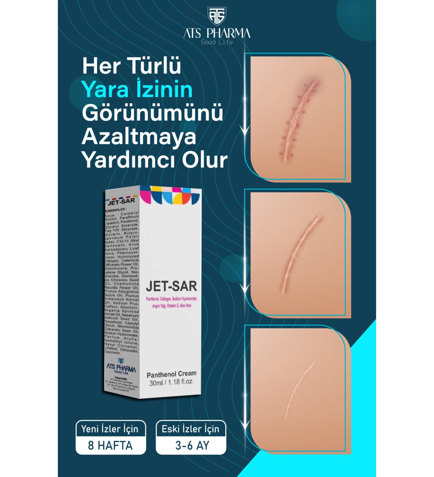 Atspharma Jet-sar Scar Panthenol Cream 30 ml - Buy Online on GoSupps.com