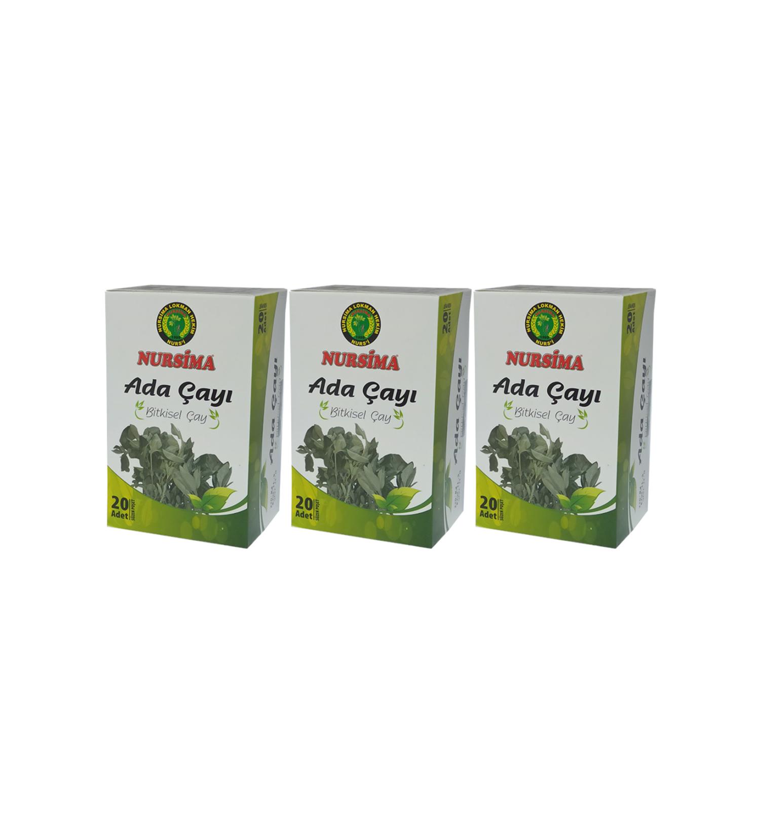 Nursima Sage Herbal Tea 20 Filter Bags 3 Boxes