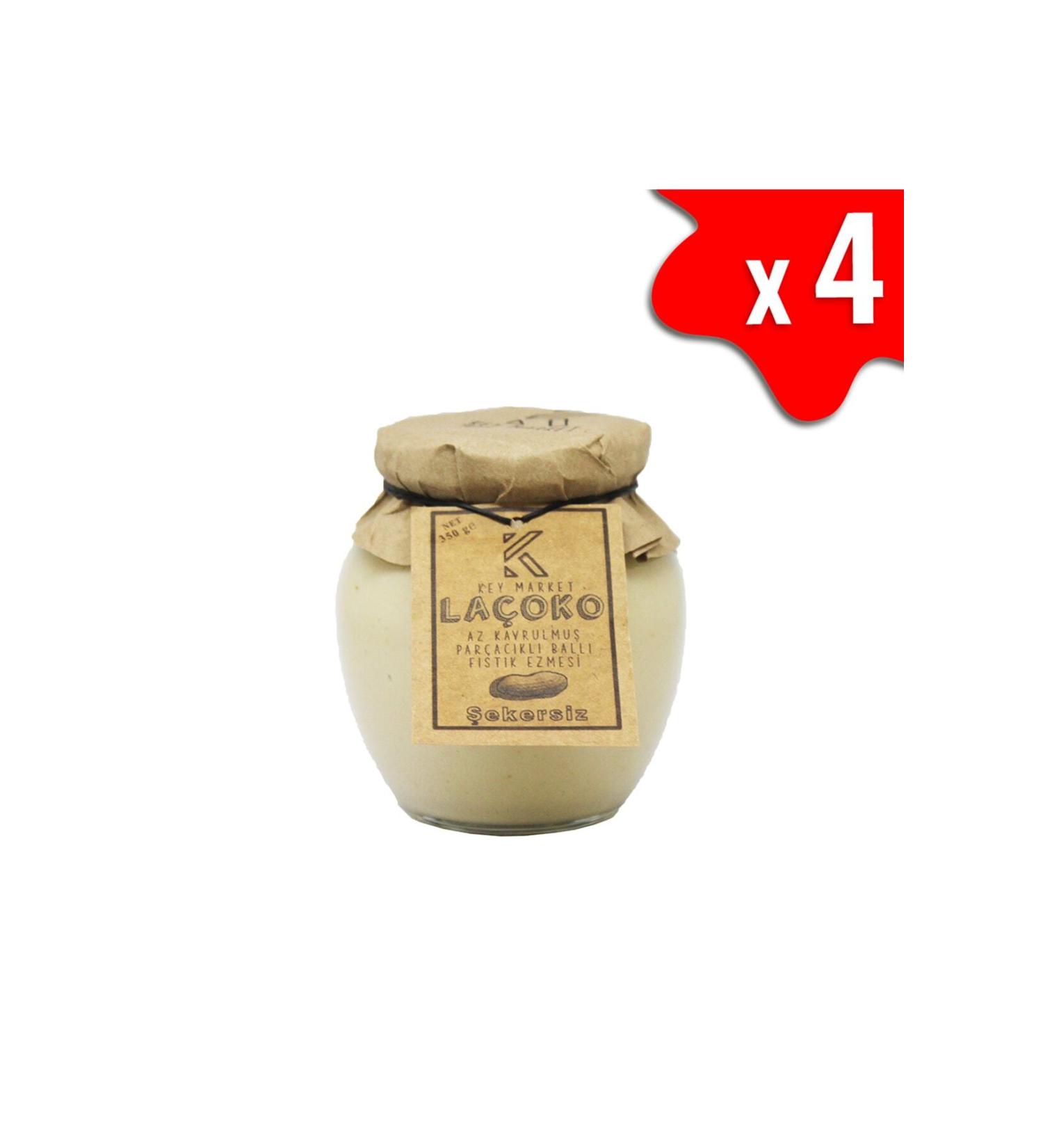 LA OKO 1400 Grams Sugar-free Additive-free Gluten-free Lightly Roasted (raw) Peanut Butter with Honey