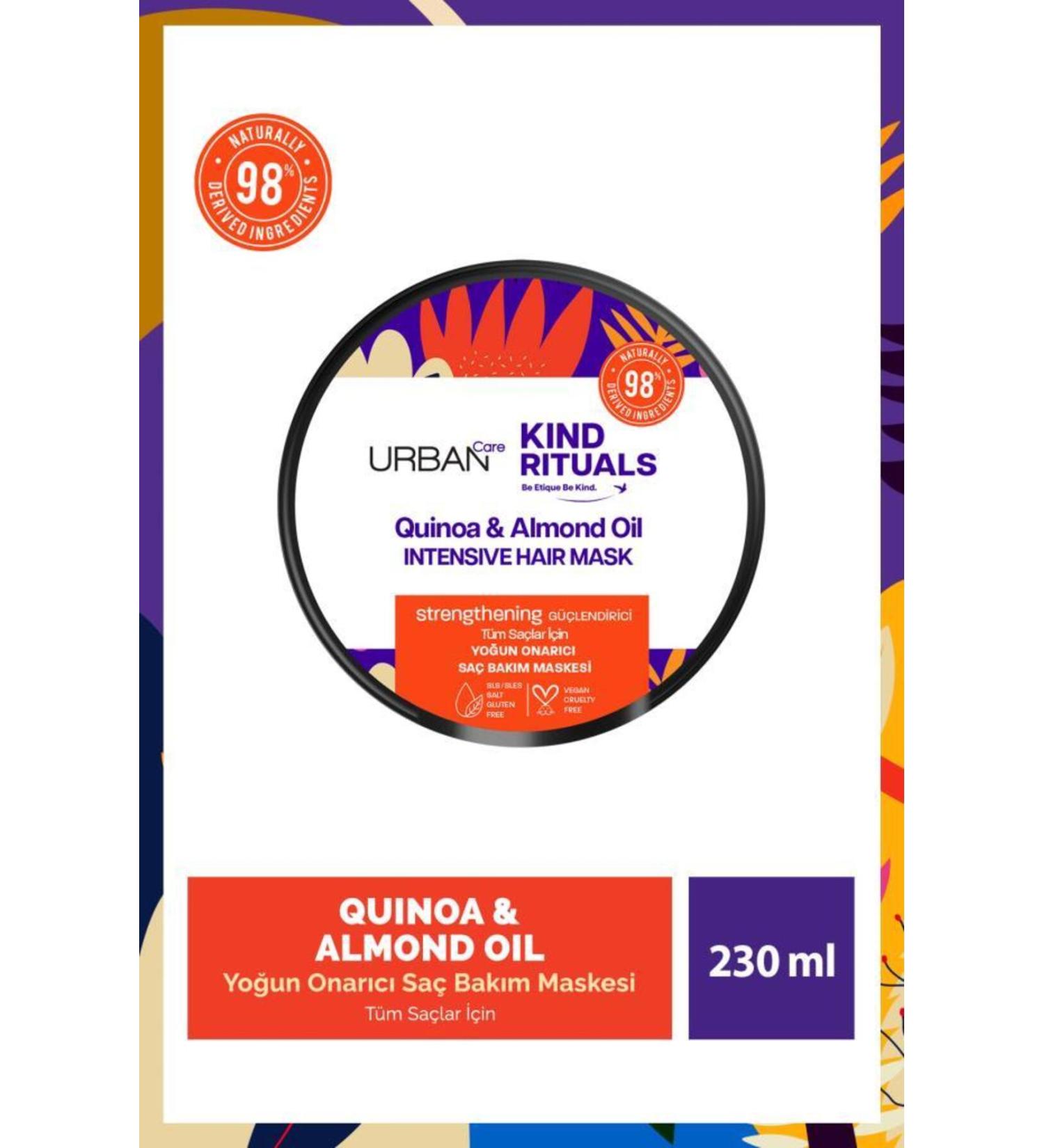 Urban Care Kind Rituals Quinoa Almond Oil Hair Care Mask 230 ML - Buy Online on GoSupps.com