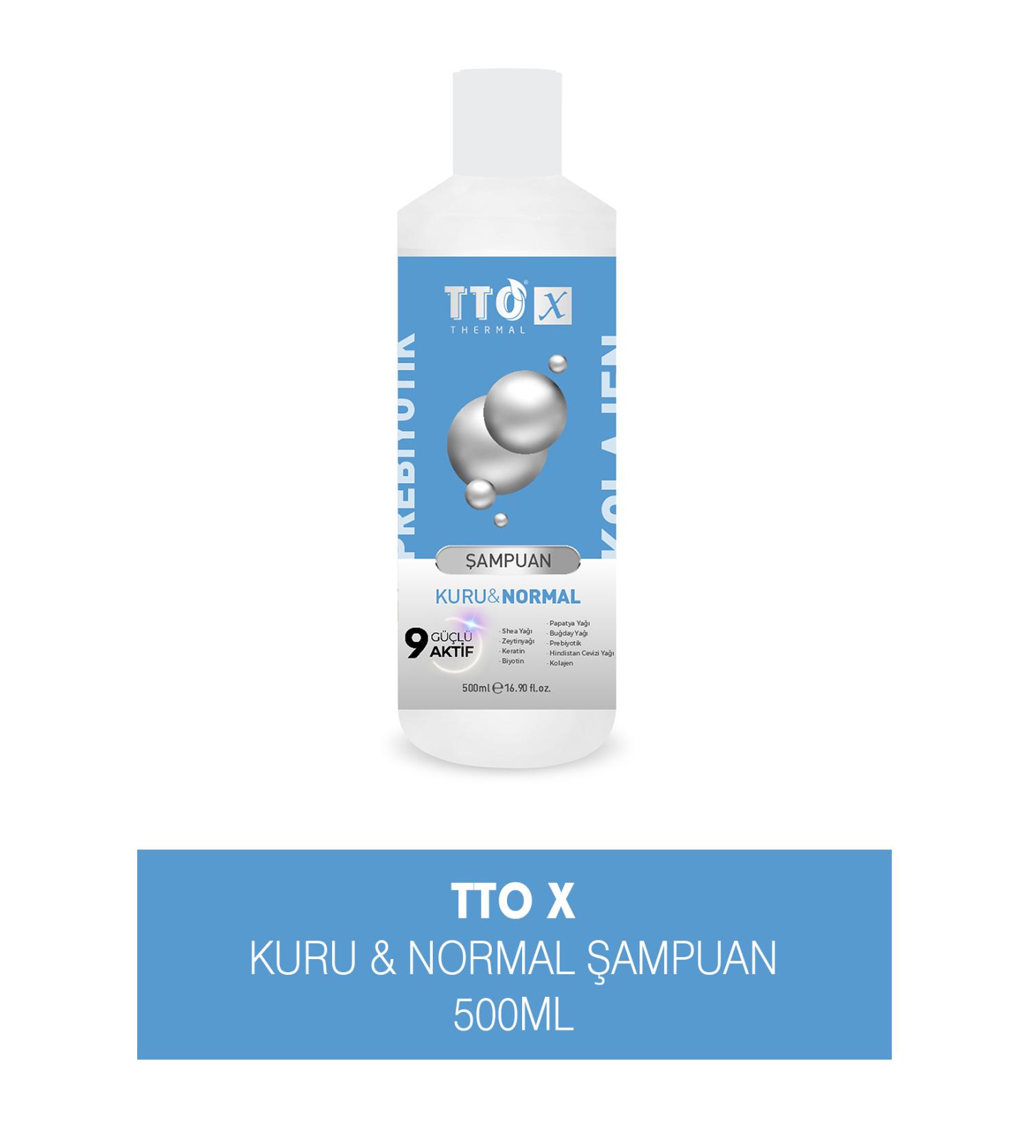 Tto X Shampoo for Dry and Normal Hair Collagen and Prebiotic