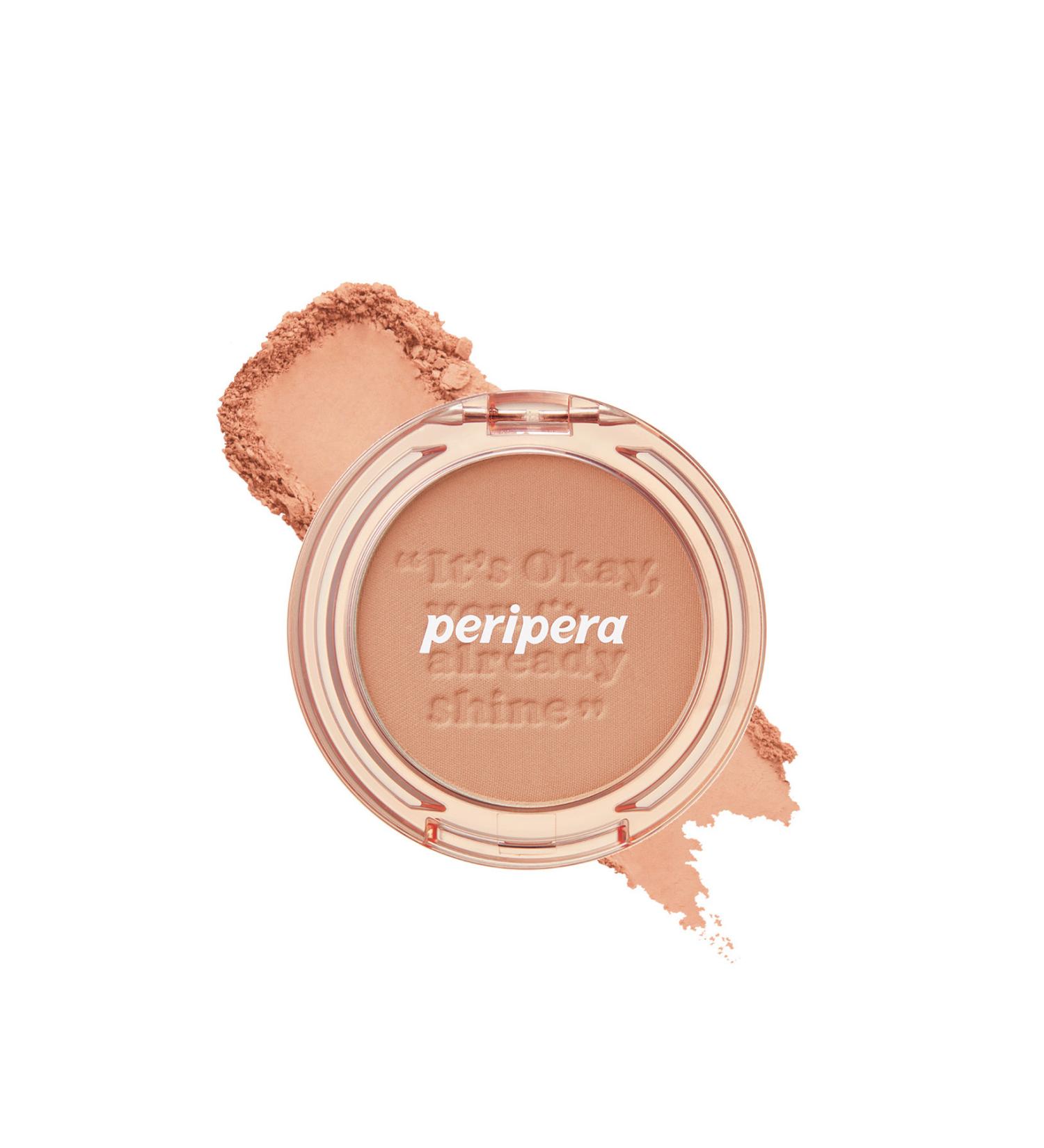 PERIPERA Pastel Tones Sebum Balancing Powder Blush Peripera Pure Blushed Sunshine Cheek (04 Hazel Orange) - Buy Online on GoSupps.com