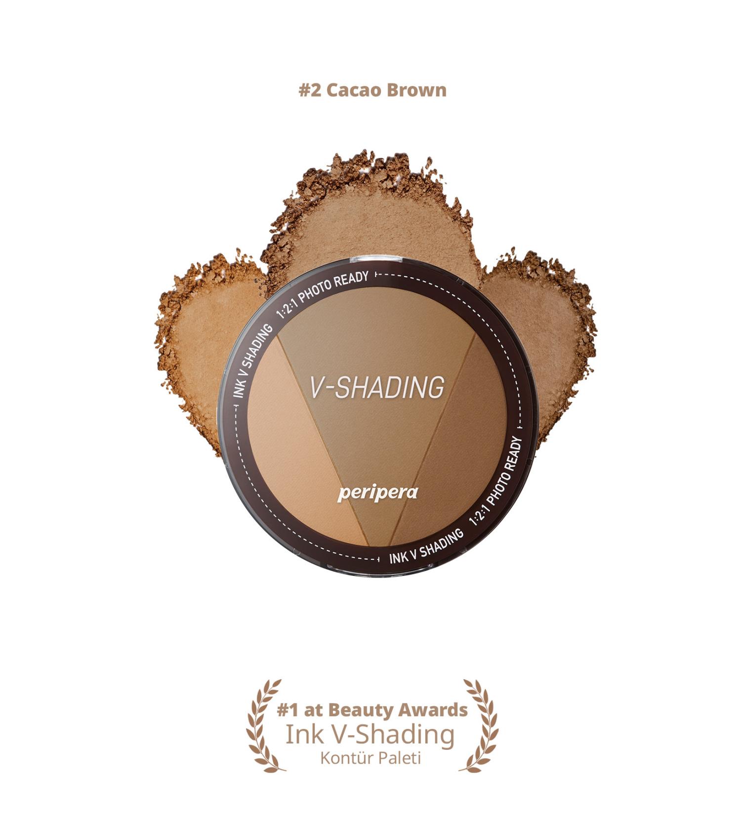 PERIPERA Contour Offering Natural Shading with Warm and Cold Tones Peripera Ink V Shading (02 Cacao Brown) - Buy Online on GoSupps.com