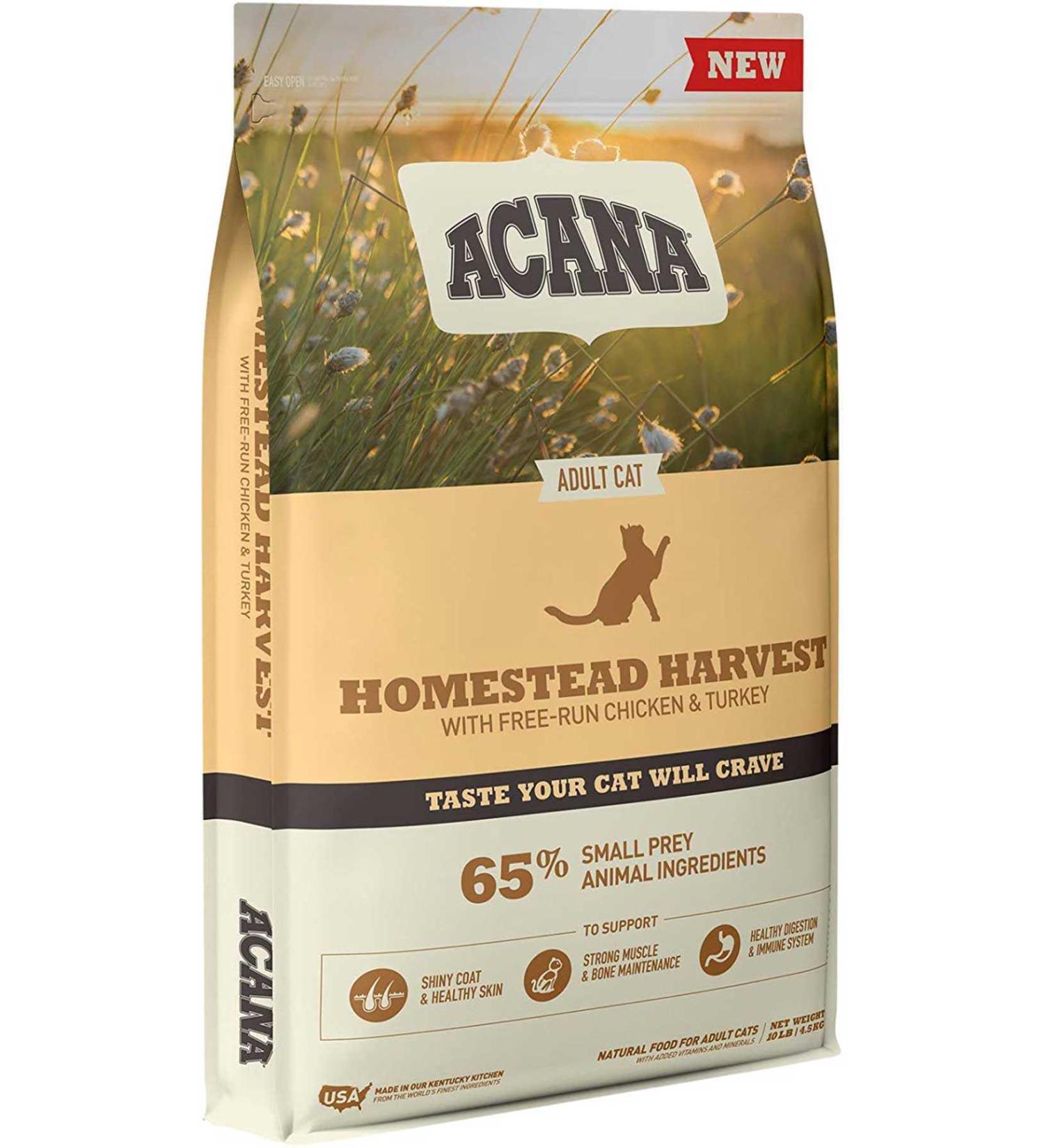 Acana Homestead Harvest Adult Cat Food 4.5kg