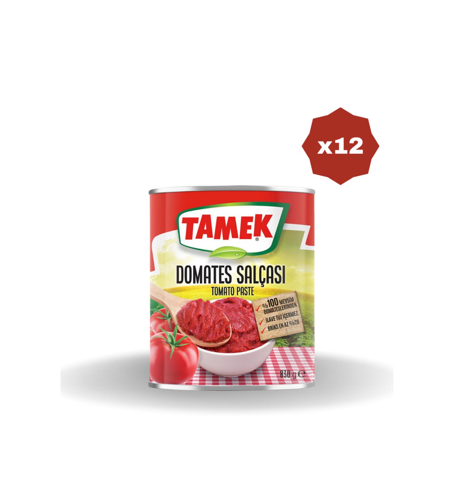TAMEK TOMATO PASTE 830 GR - (12 PIECES)