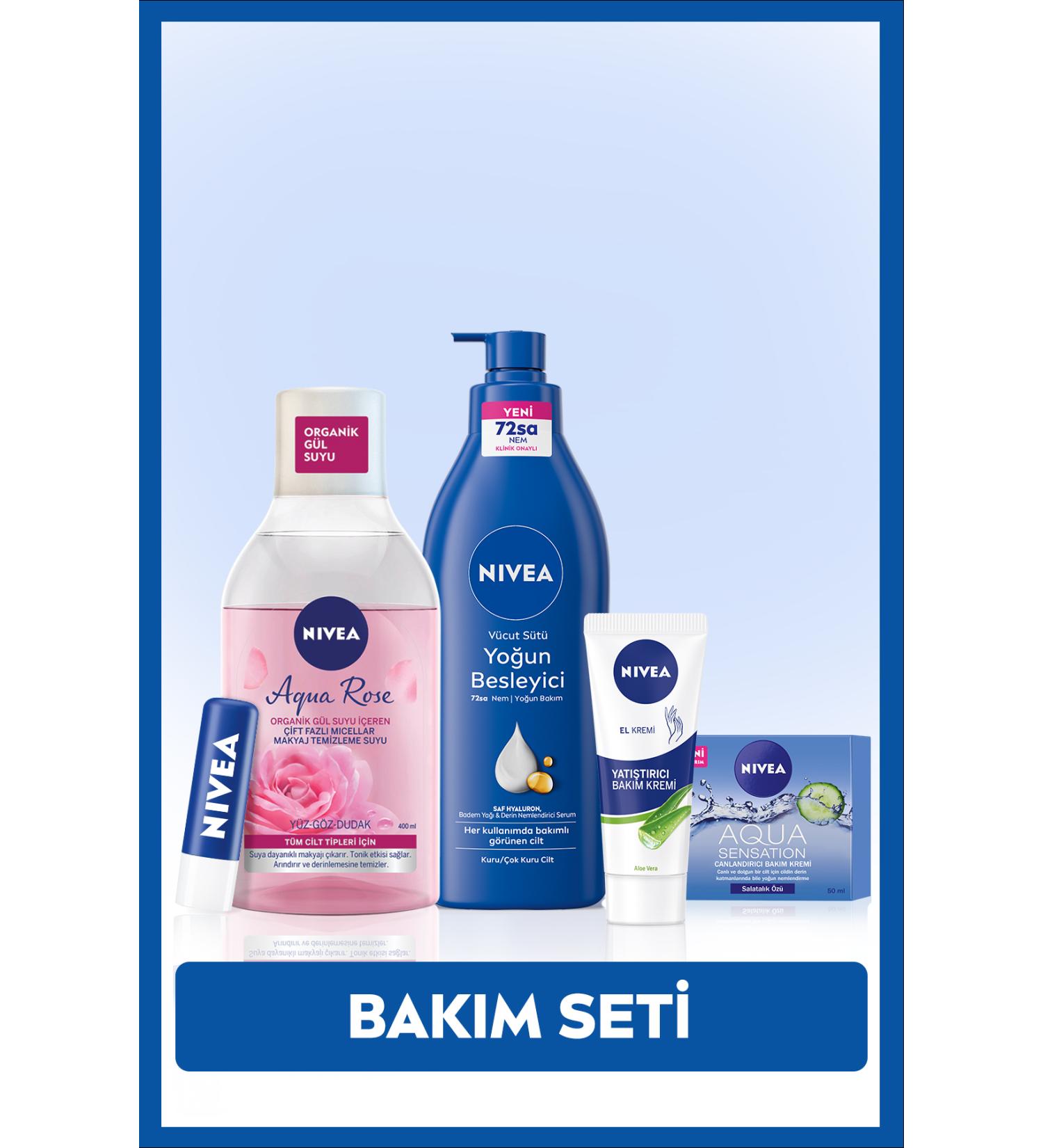 NIVEA Nourishing Body Milk 400ml Make-Up Remover Water 400ml Hand Cream Face Cream and Lip Care Cream - Buy Online on GoSupps.com