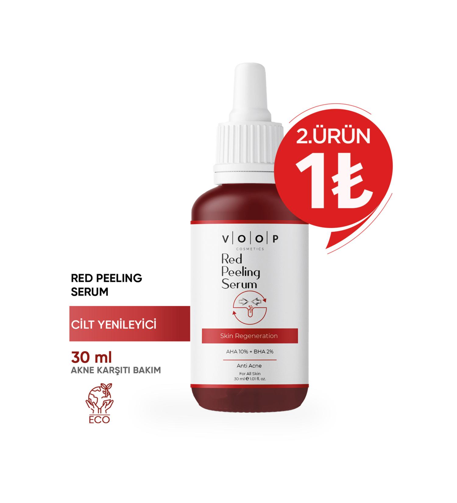 VOOP Red Peeling Serum 30 ml | Skin Tone Equalizer and Renewer | Aha %2 Bha - Buy Online on GoSupps.com
