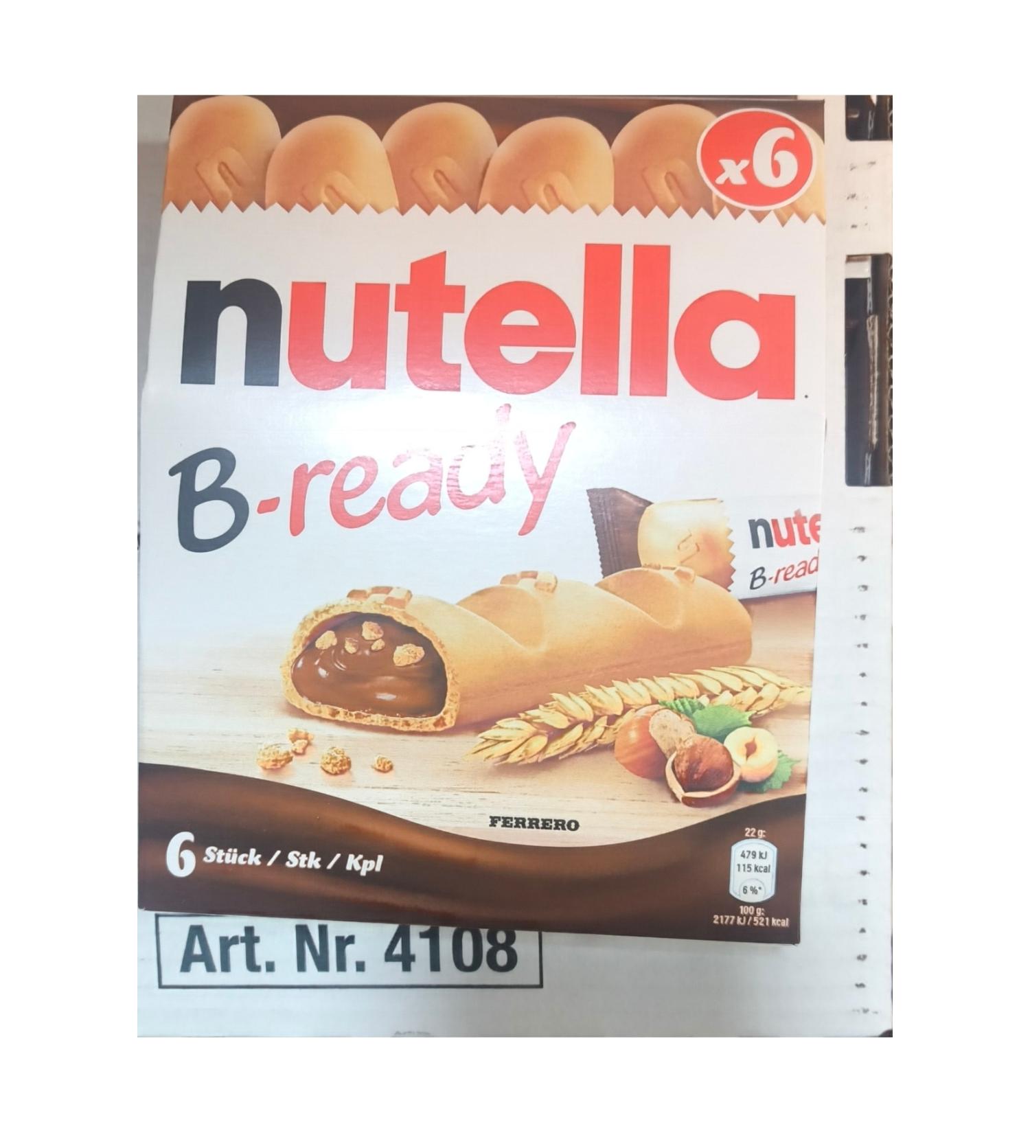 Nutella B-Ready 22 Grams x 6 Pieces (Total 132 Grams) - Buy Online on GoSupps.com