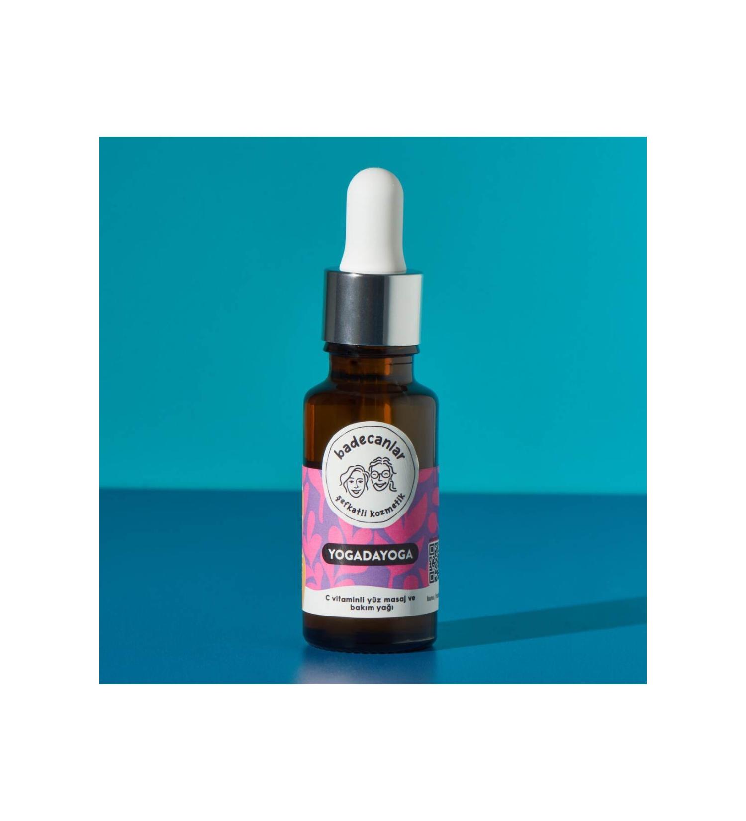 Badecanlar Compassionate Cosmetics Natural and Vitamin C Face Yoga Massage and Care Oil - 20 ml (dry / sensitive skin)