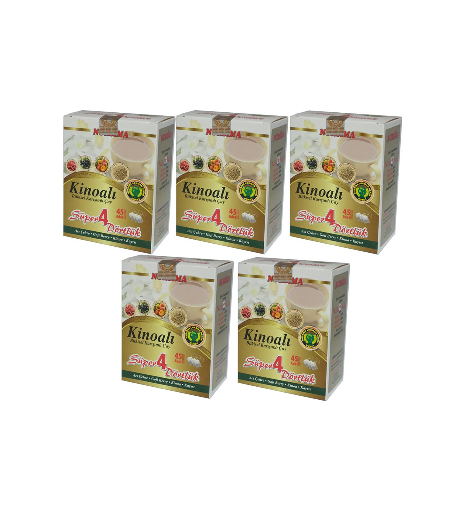 Nursima Quinoa Herbal Mixed Tea 45' Filter Bags 5 Boxes