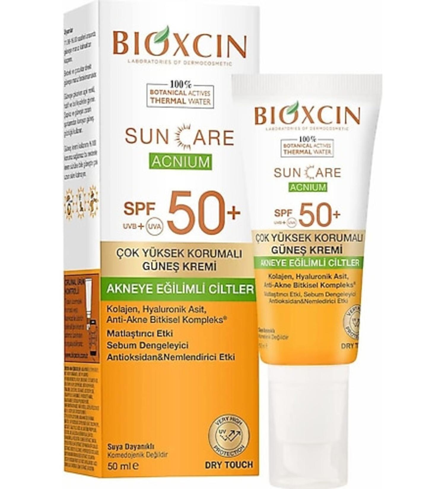 Bioxin Sun Care Acnium Spf 50 Acne Prone Skin Very High Protection Sun Cream 50 Ml