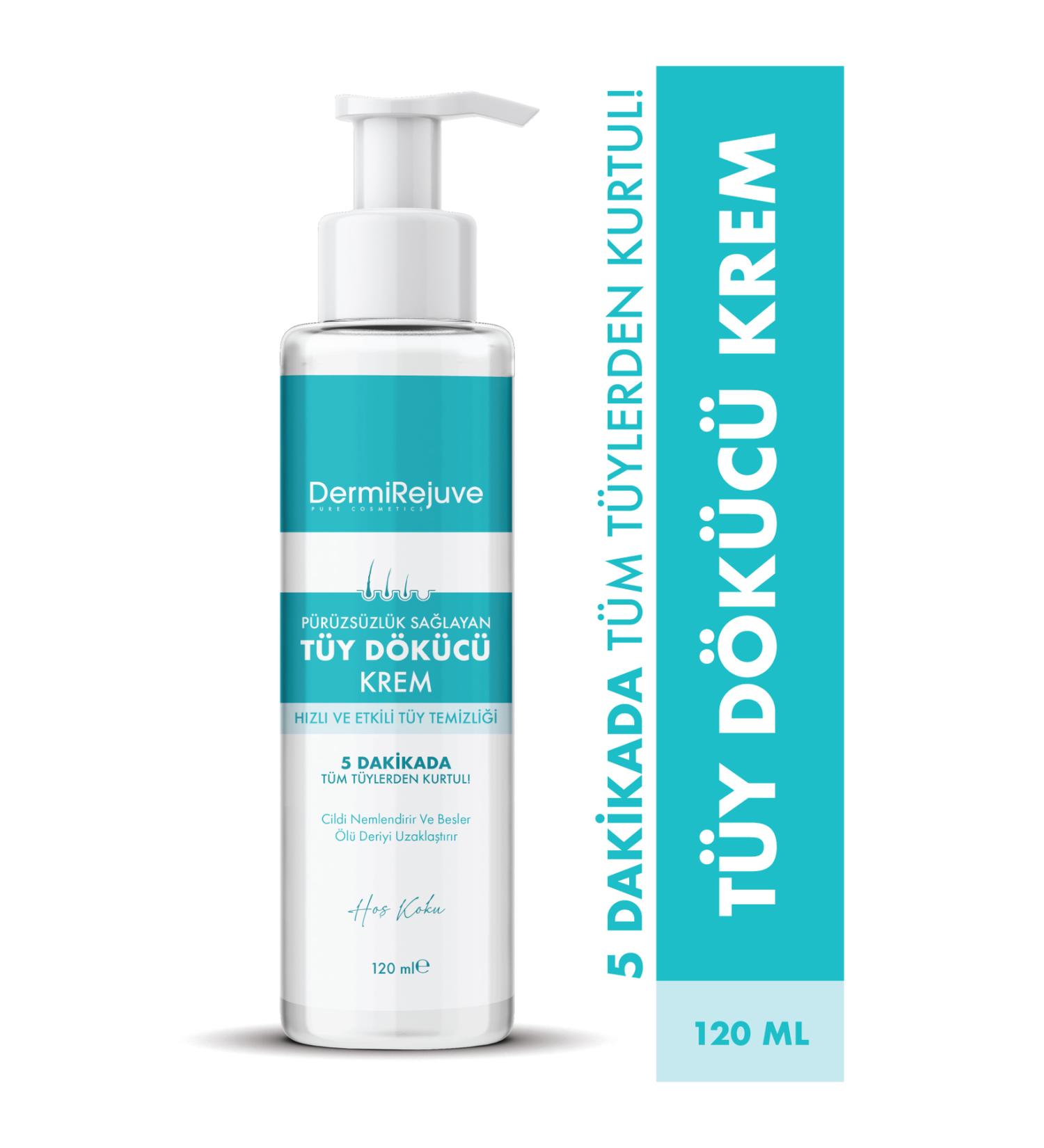 dermirejuve pure cosmetics Hair Removal Cream 120 ml - Buy Online on GoSupps.com