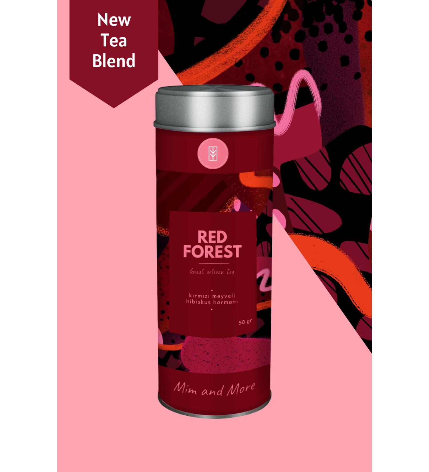 Mim and More Red Forest Tea - Red Fruit Hibiscus Tea 50 gr - Buy Online on GoSupps.com