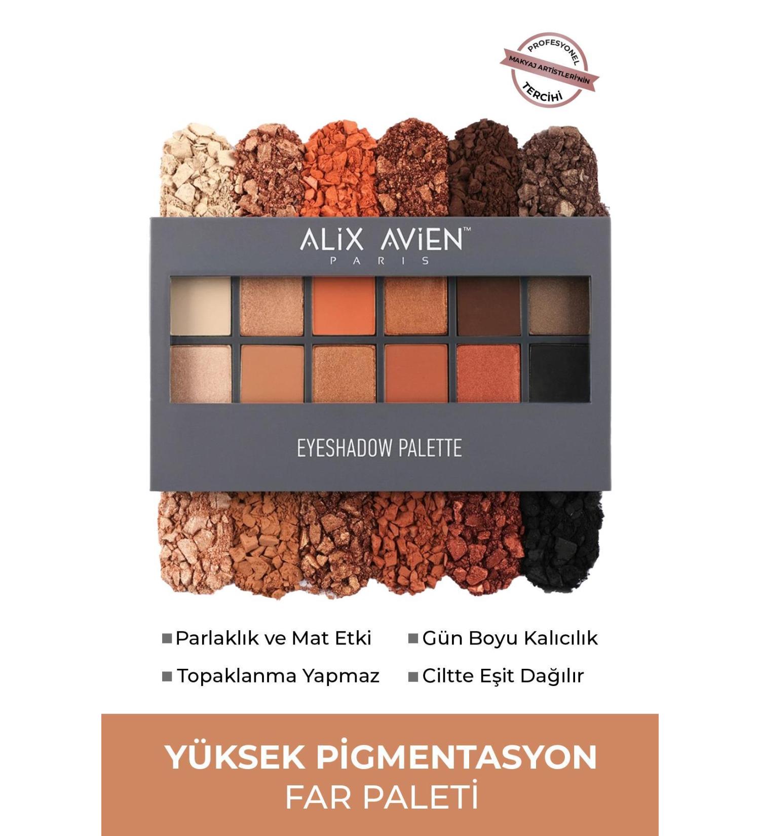 Alix Avien 12-pack Eyeshadow Palette - Eyeshadow Palette 555 Coffee Time 15 6 G - Buy Online on GoSupps.com