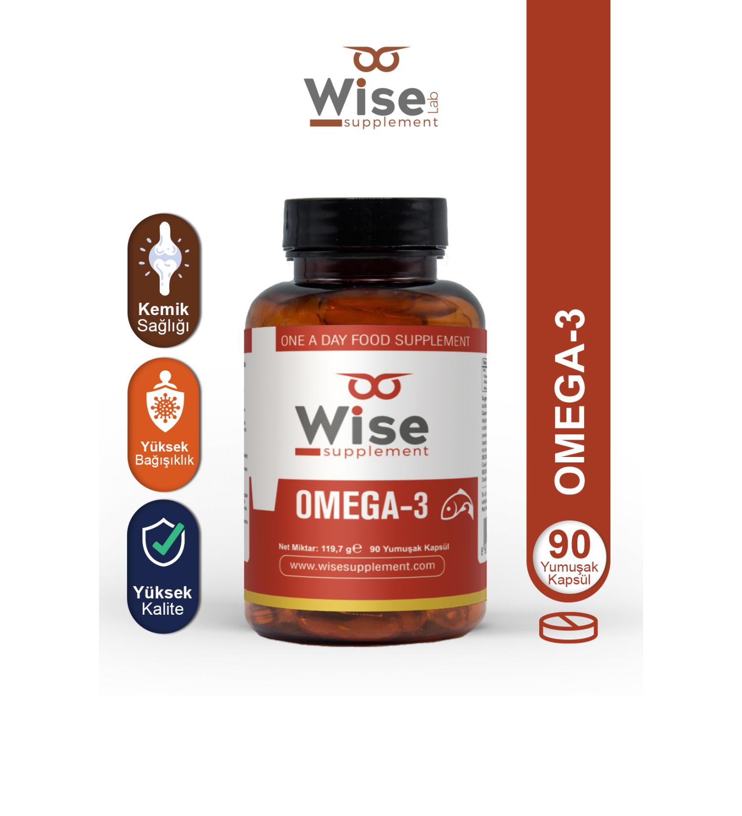 WiseLab Omega-3 1000mg 90 Softgels