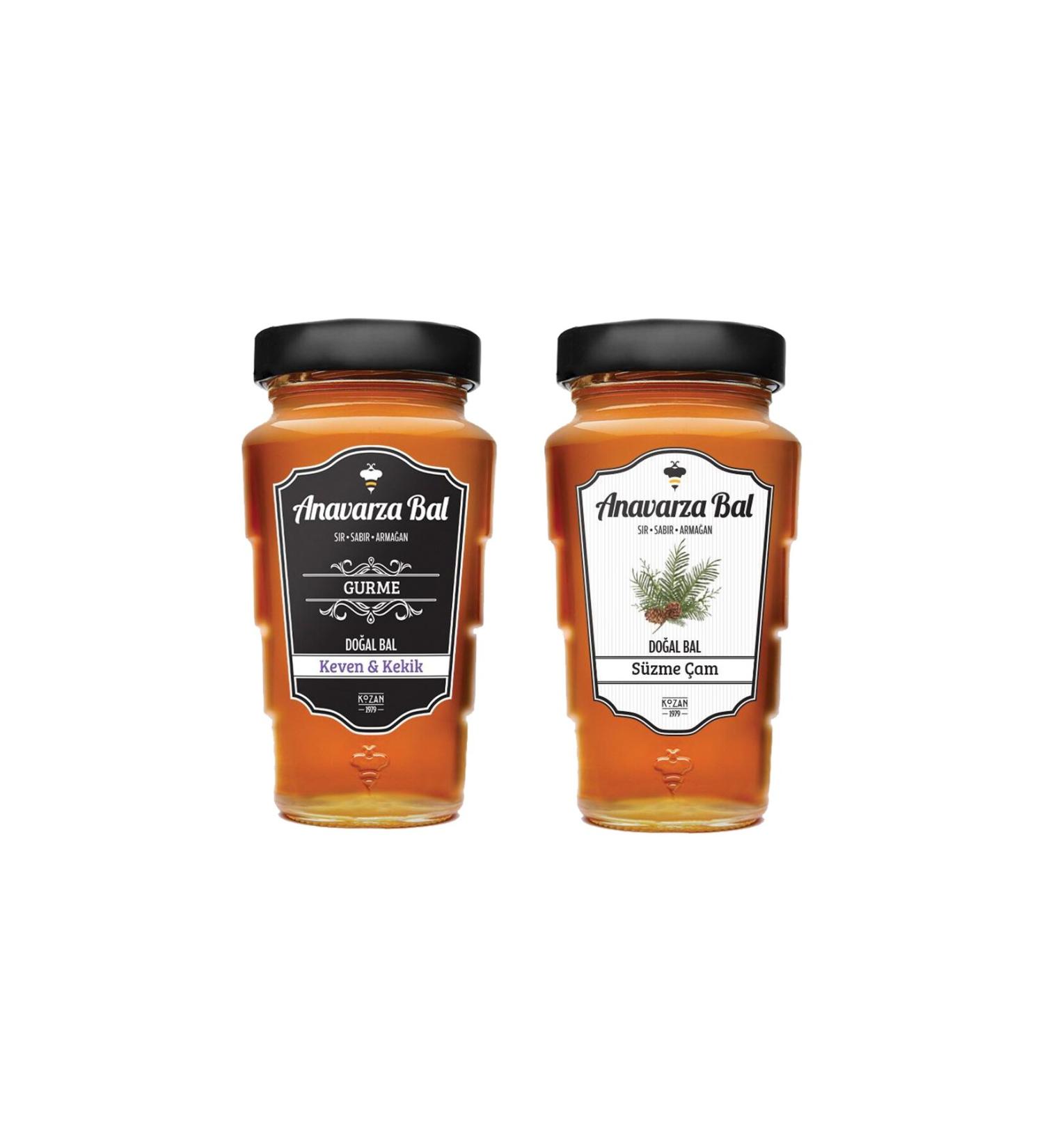 Anavarza Gourmet Keven Thyme Honey 450 gr + Pine Honey 450 gr