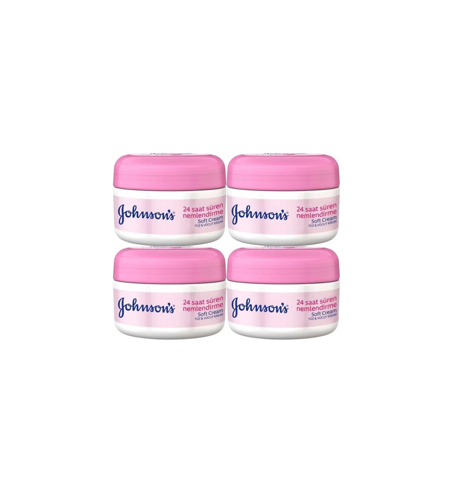 Johnson's Soft Face and Body Cream 200ml x 4 Pcs - Buy Online on GoSupps.com