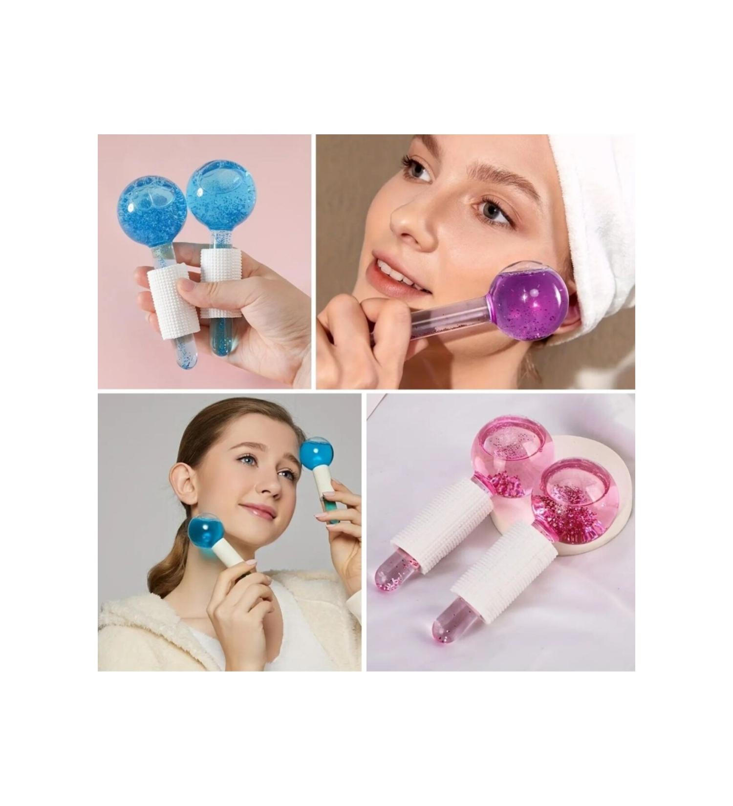 CEKAVE Ice Globe Face and Eye Cold Massage and Therapy Ball Anti-Spot Skin Care Under Eye Therapy Balls