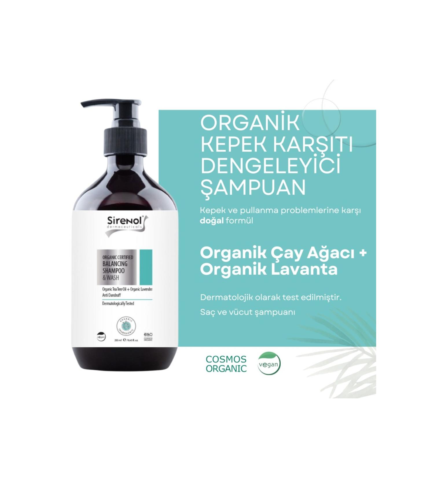 Sirenol Organic Balancing Hair and Body Shampoo