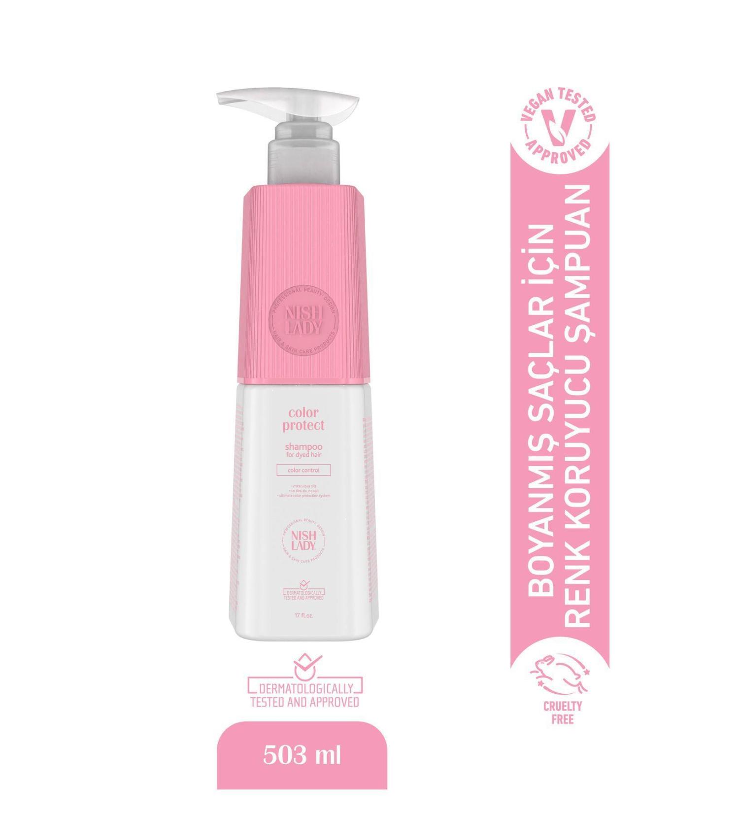 Nishlady Color Protect Special Shampoo for Dyed Hair Color Protect Special Sulfate-Free Shampoo - Buy Online on GoSupps.com